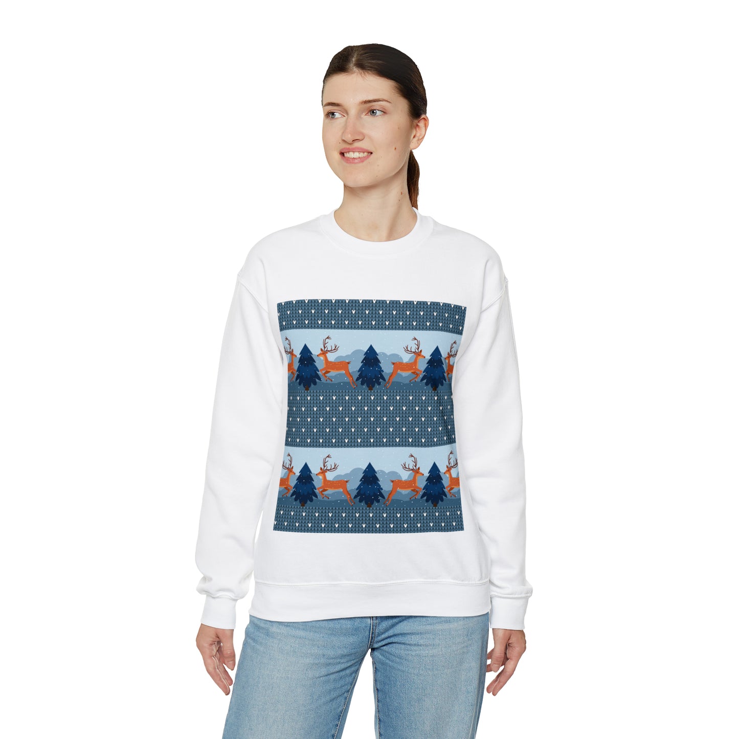 Unisex Heavy Blend™ Crewneck Christmas Ugly Sweatshirt22