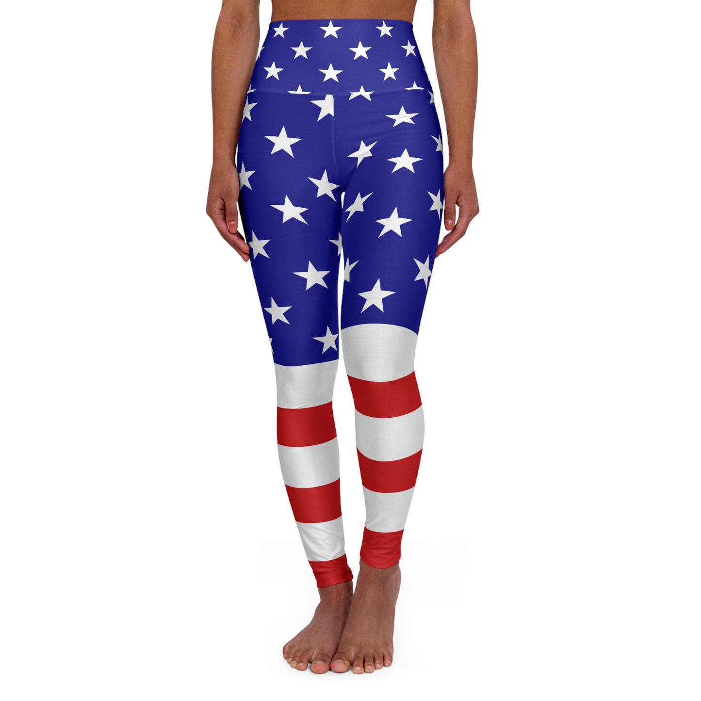 High Waisted Yoga Leggings American Edition