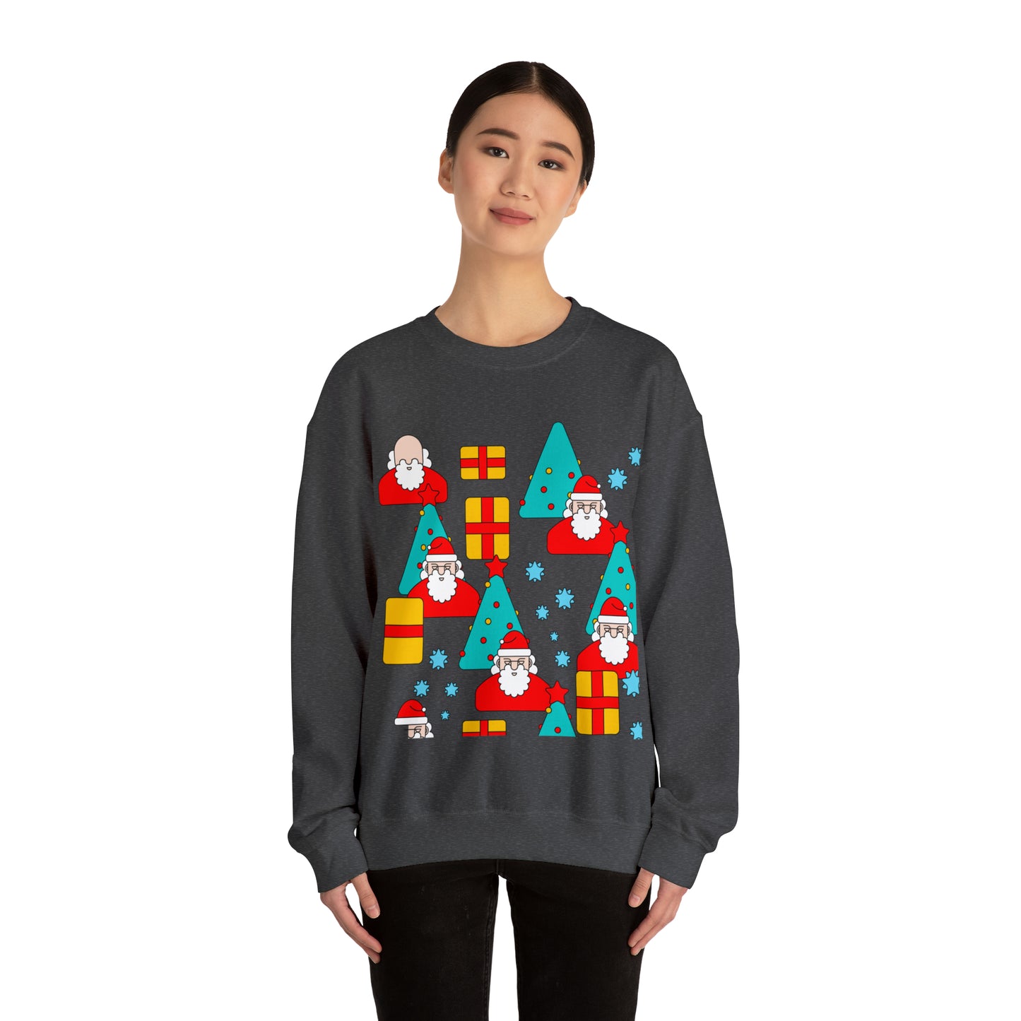 Unisex Heavy Blend™ Crewneck Christmas Ugly Sweatshirt20