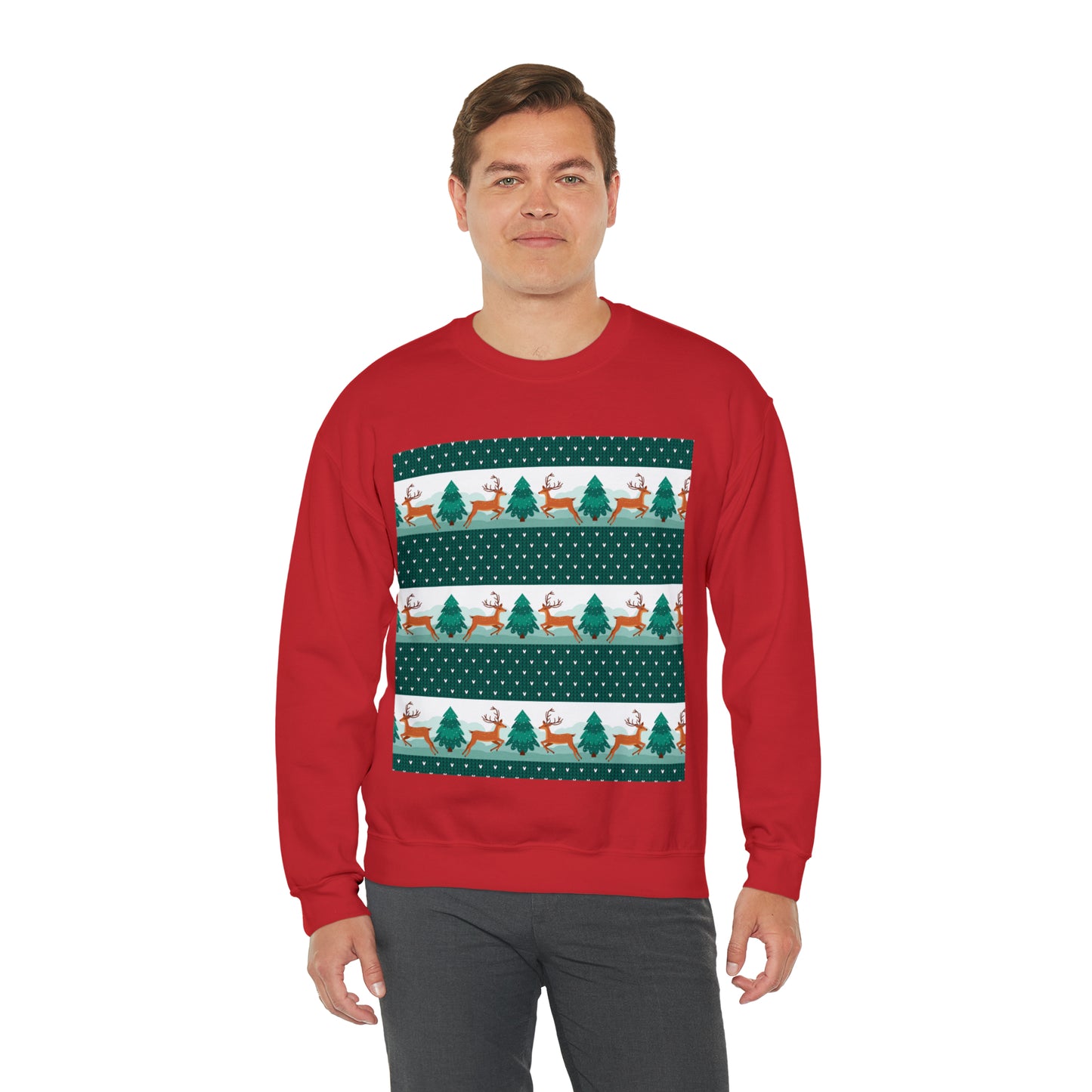 Unisex Heavy Blend™ Crewneck Christmas Ugly Sweatshirt3