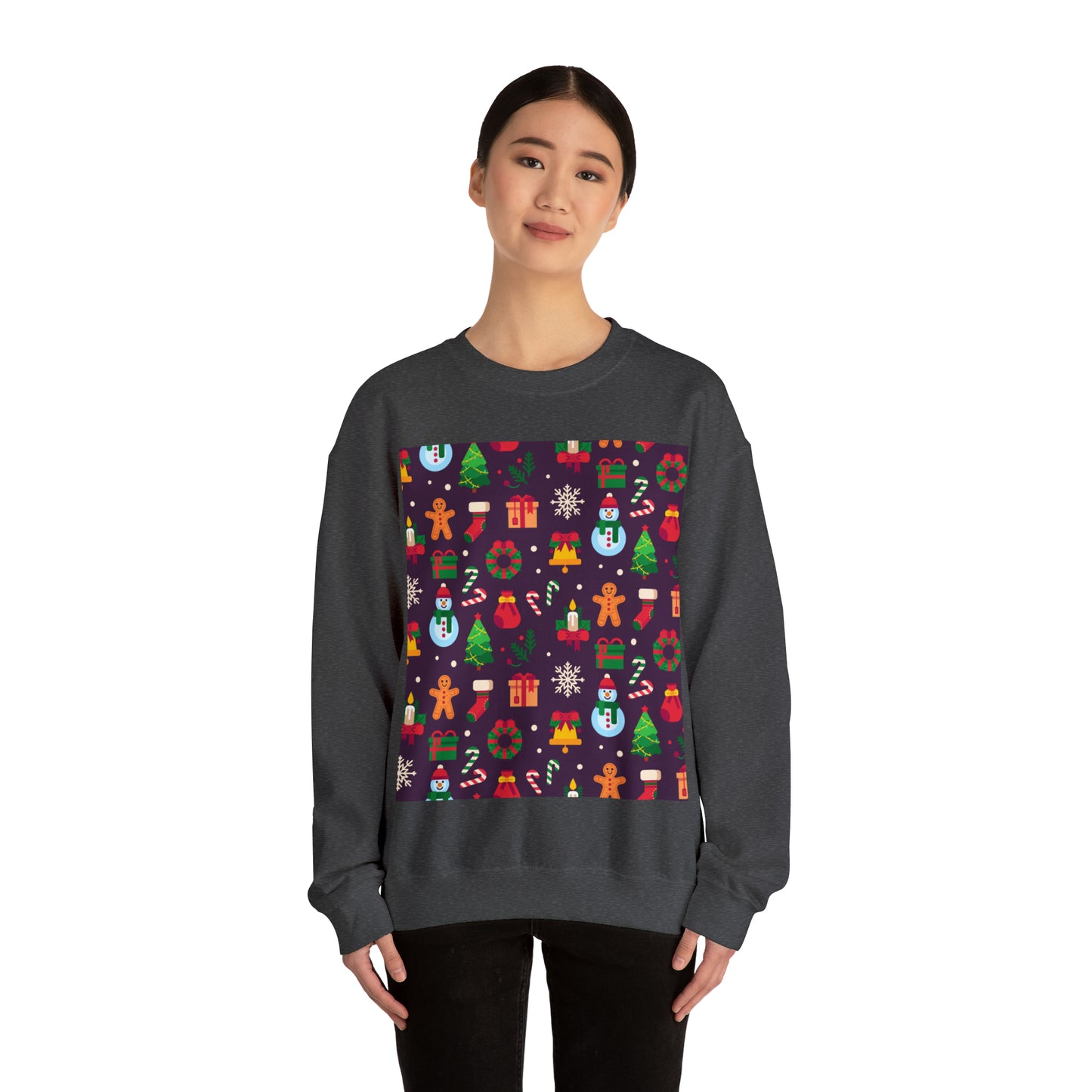 Unisex Heavy Blend™ Crewneck Christmas Ugly Sweatshirt10