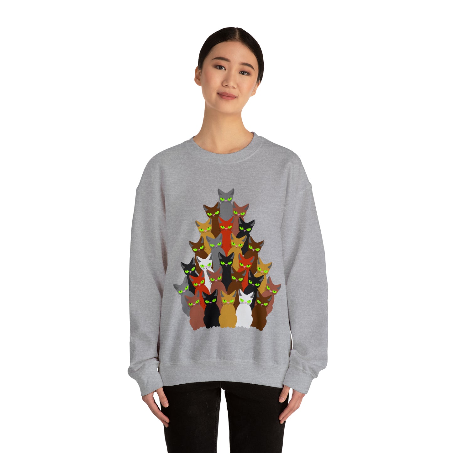 Unisex Heavy Blend™ Crewneck Christmas Ugly Sweatshirt12