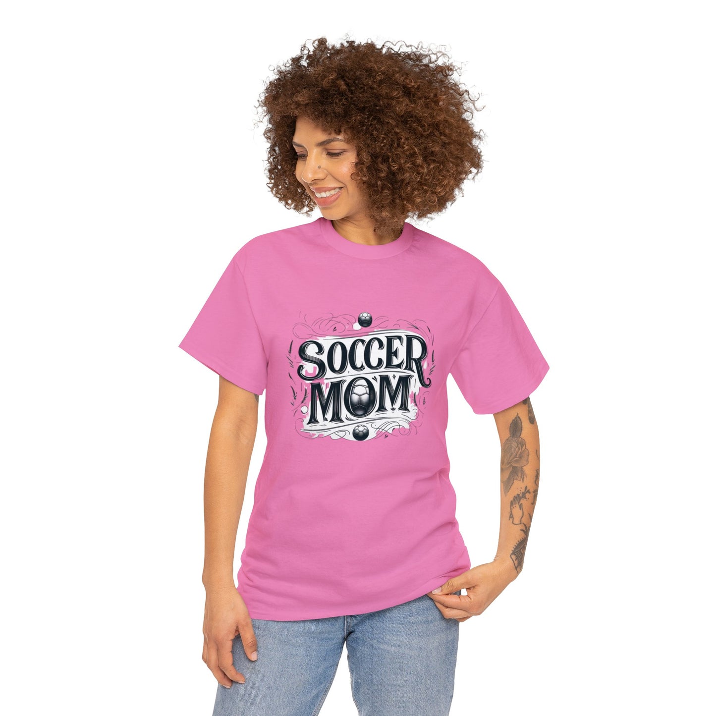 Soccer Mom Black Design Unisex Heavy Cotton Tee