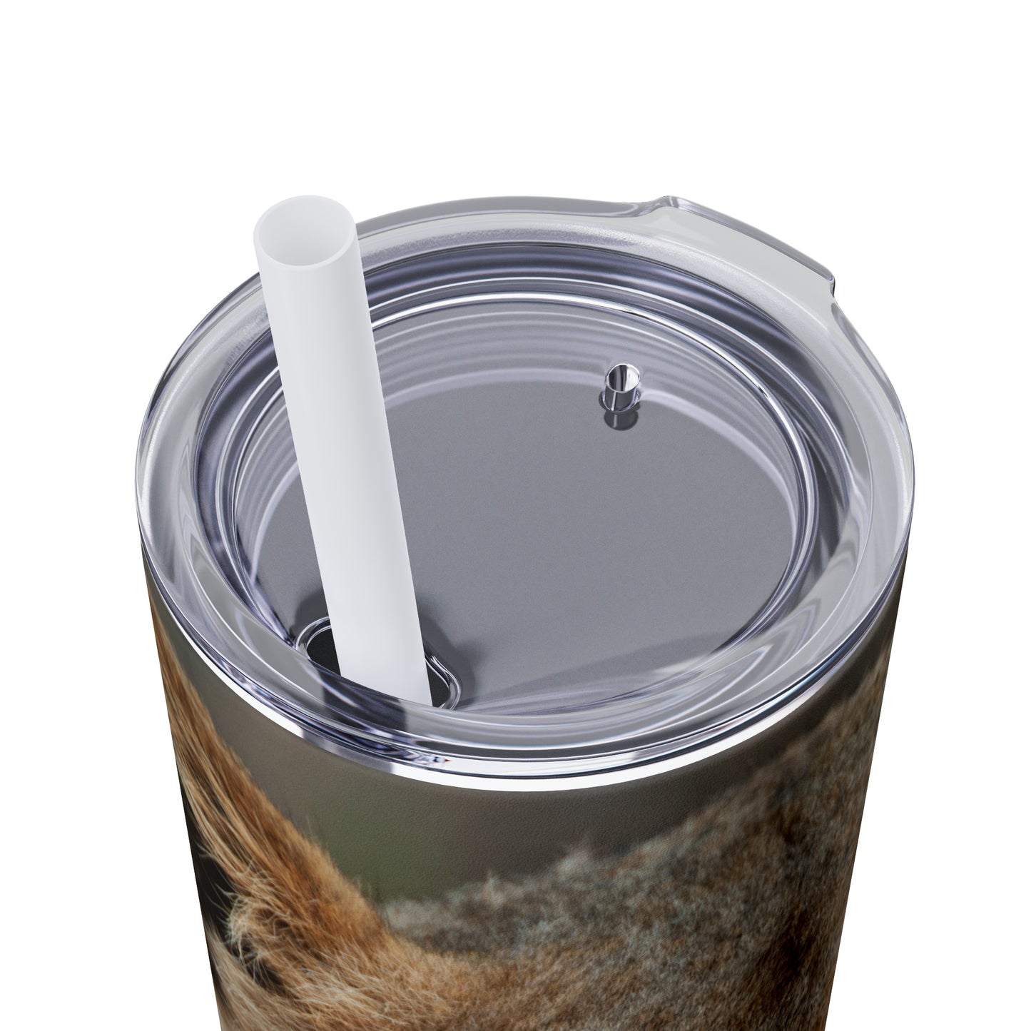 Skinny Tumbler with Straw Male Lion Edition, 20oz