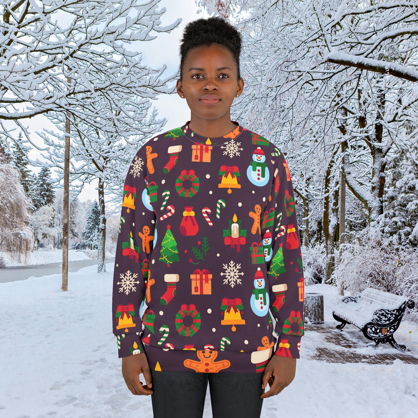 Christmas Ugly Sweater All Over Print Unisex Sweatshirt 7