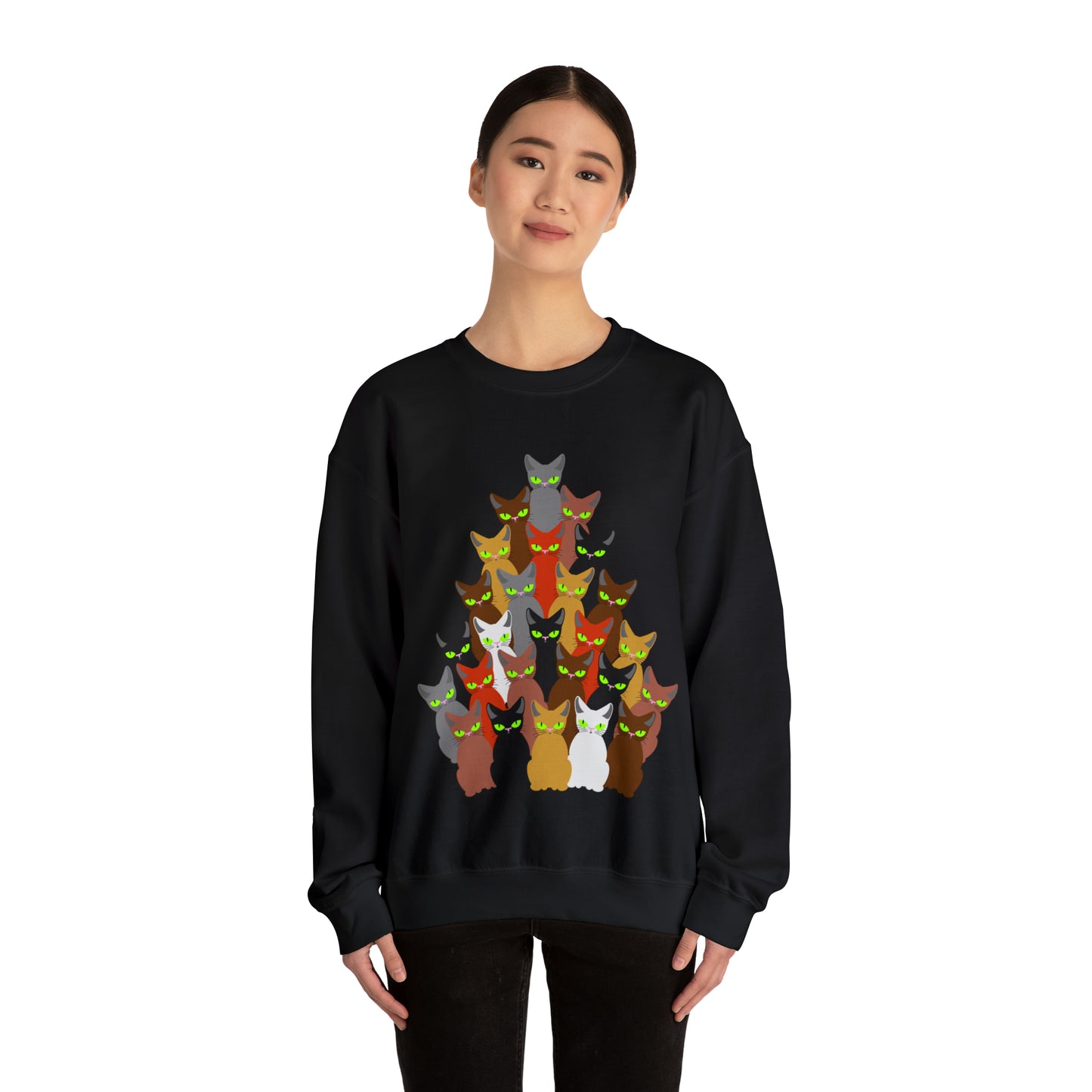 Unisex Heavy Blend™ Crewneck Christmas Ugly Sweatshirt12