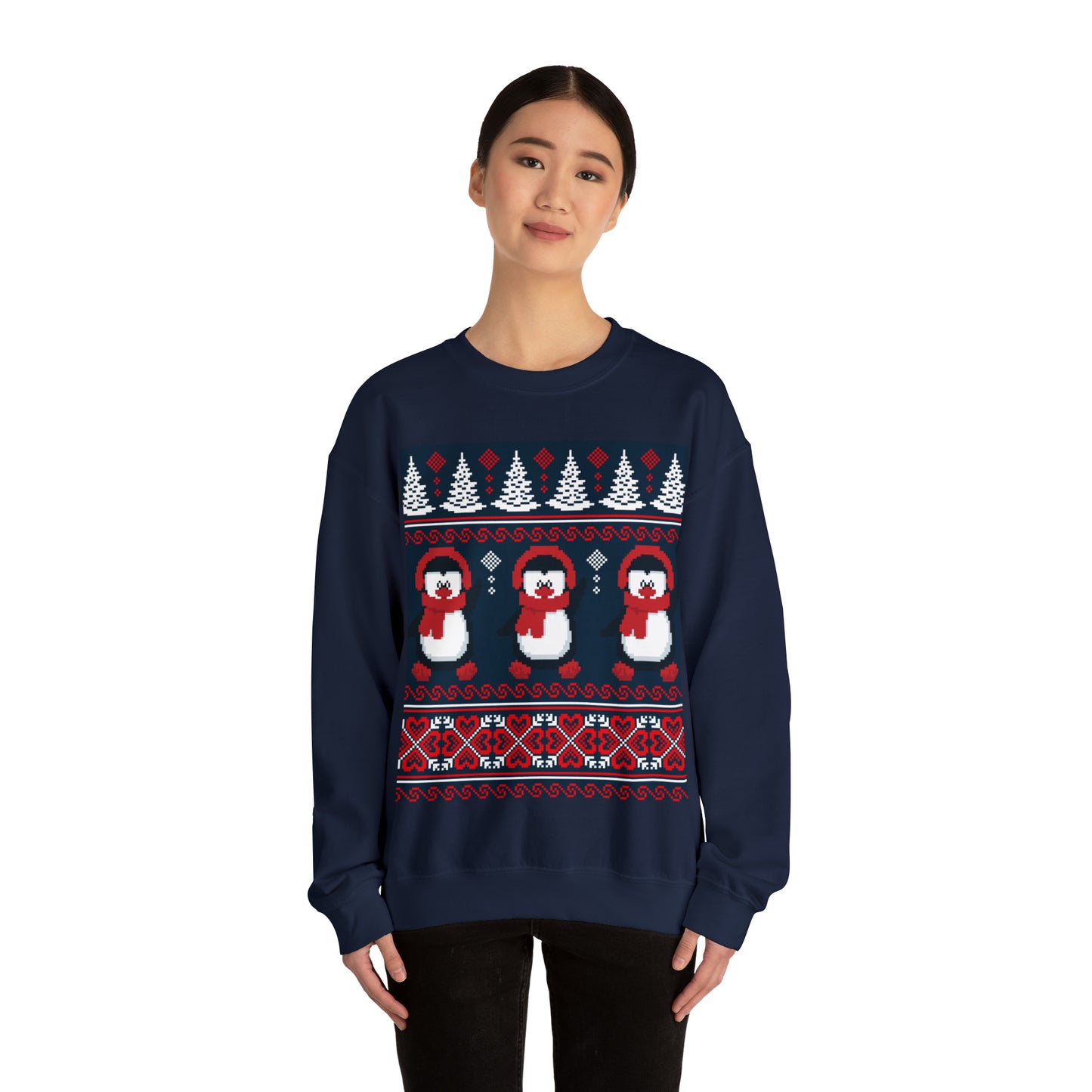 Unisex Heavy Blend™ Crewneck Christmas Ugly Sweatshirt16