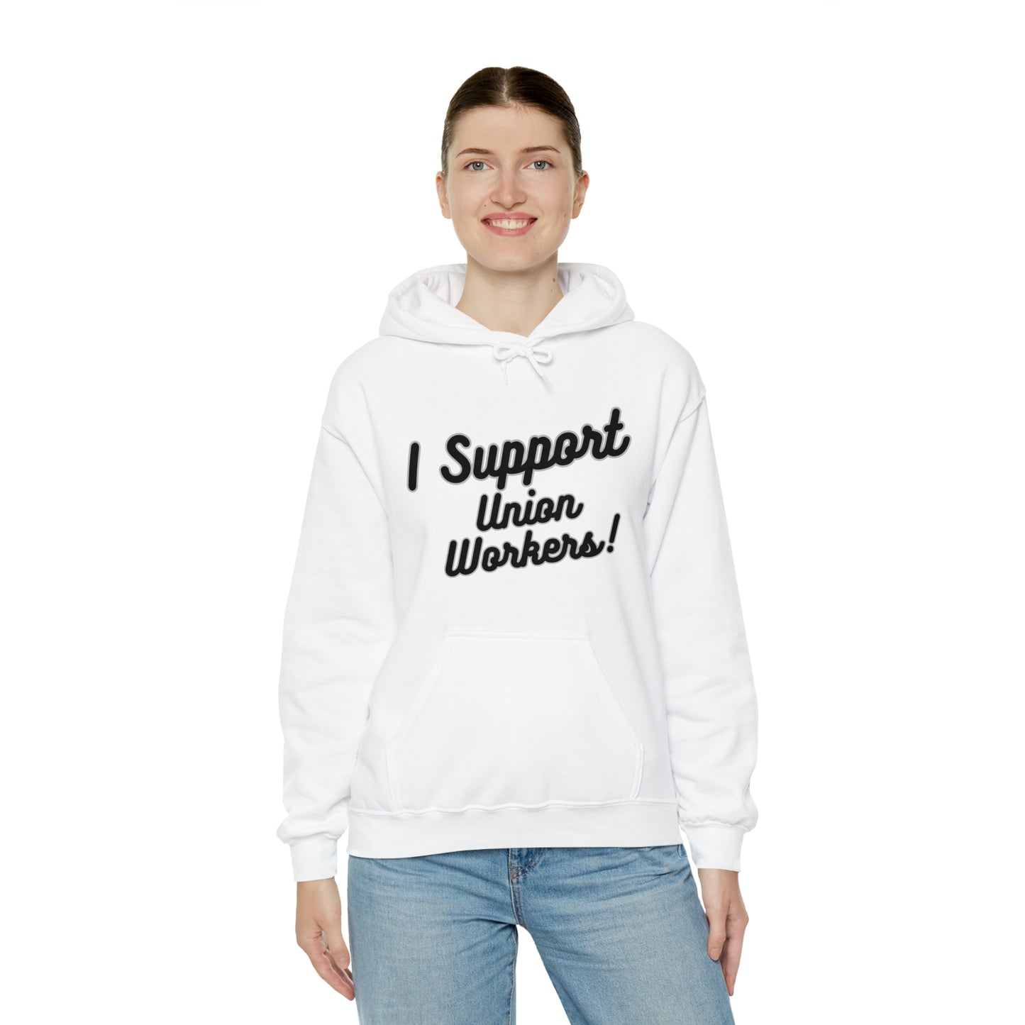 I Support Union Workers - Unisex Heavy Blend™ Hooded Sweatshirt