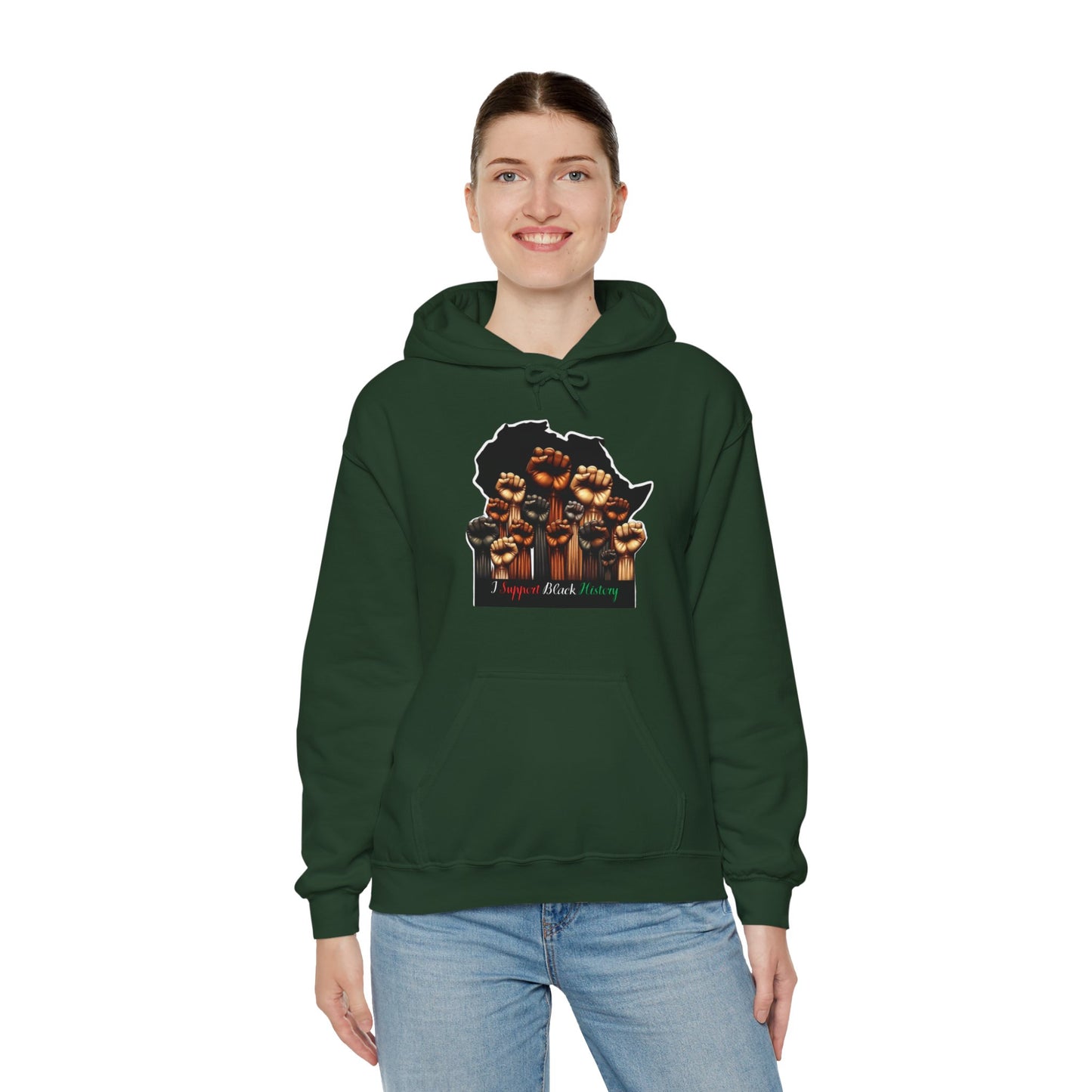 Black History Month I Support Black History Hooded Sweatshirt