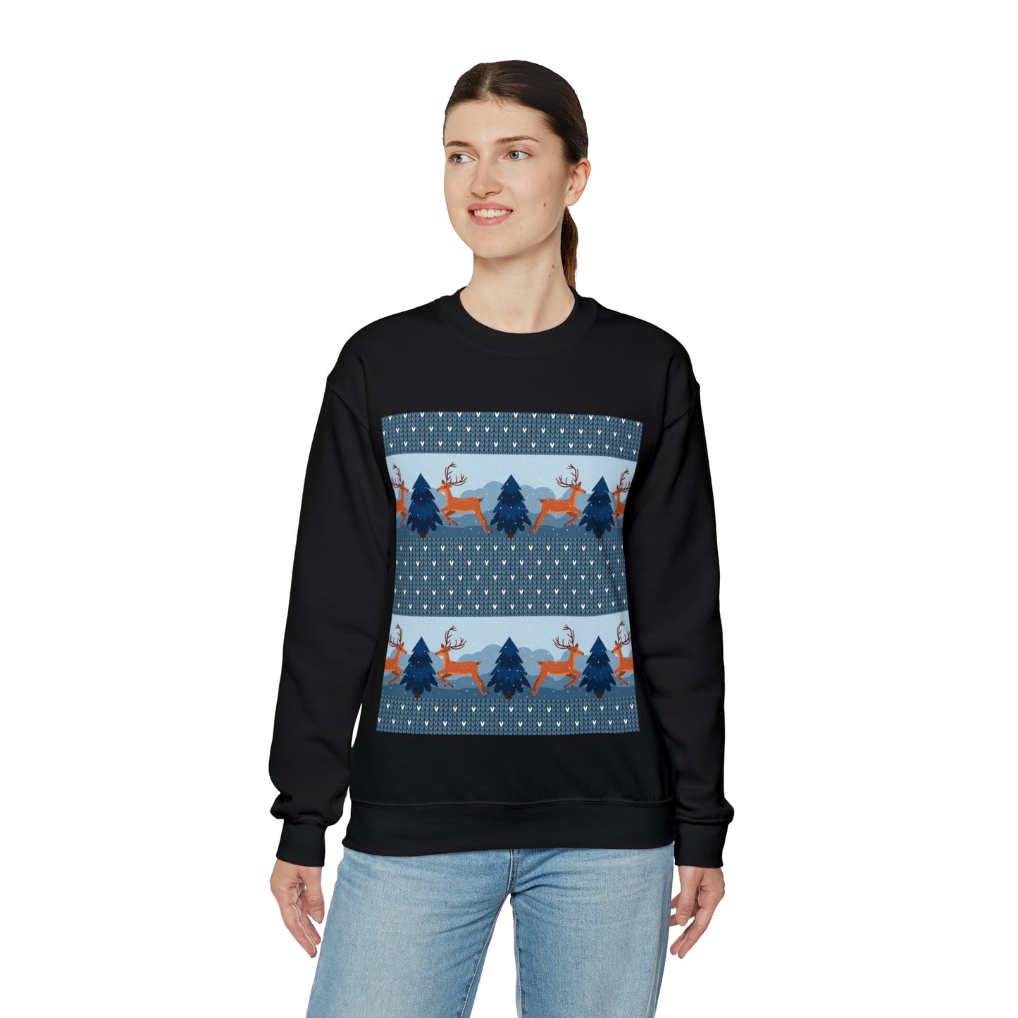 Unisex Heavy Blend™ Crewneck Christmas Ugly Sweatshirt22