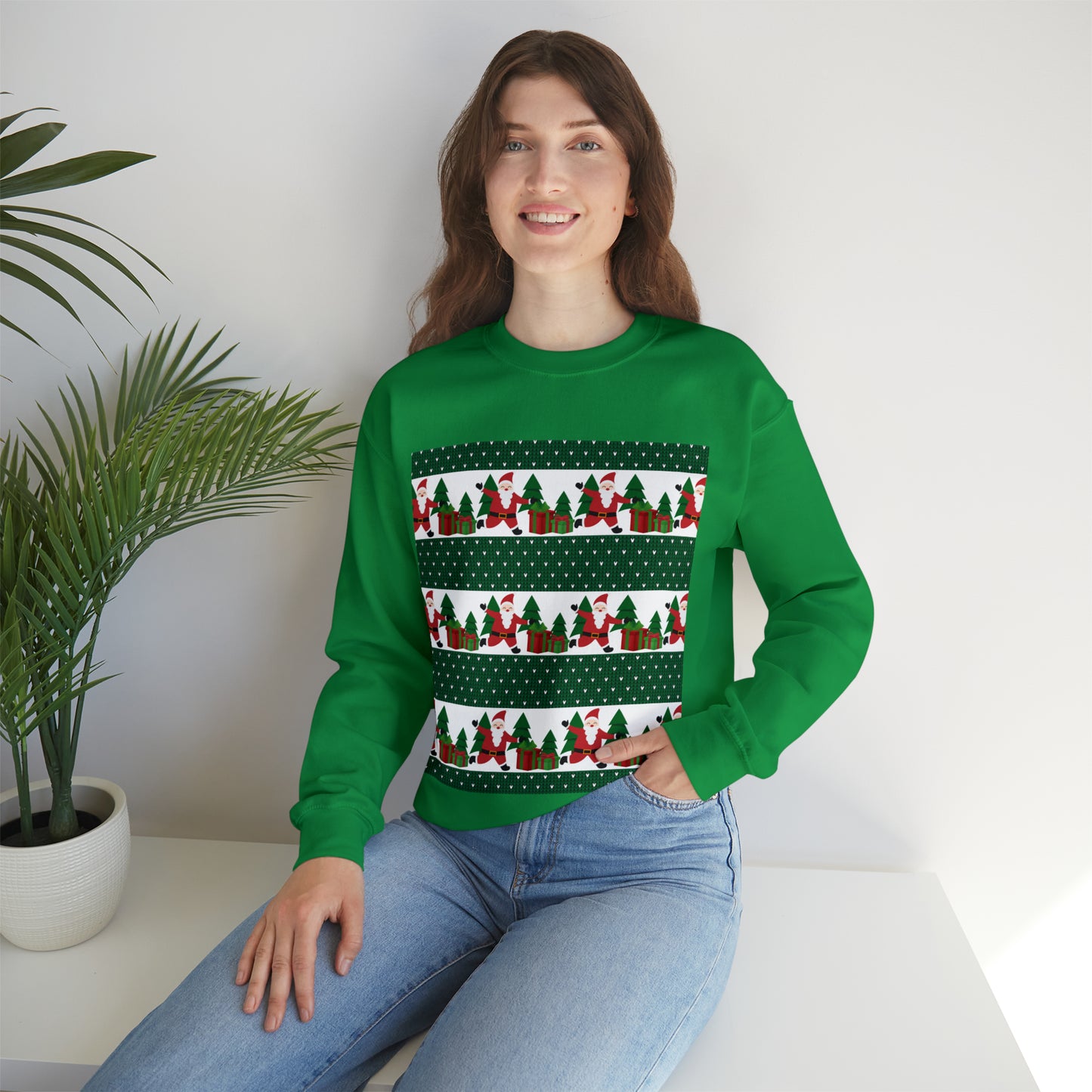 Unisex Heavy Blend™ Crewneck Christmas Ugly Sweatshirt21