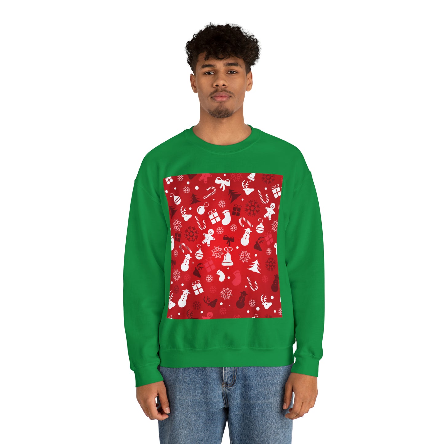 Unisex Heavy Blend™ Crewneck Christmas Ugly Sweatshirt4