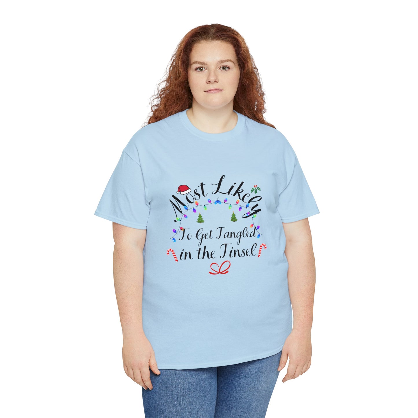 Christmas Ugly Tees Unisex Heavy Cotton Tee in the Tinsel