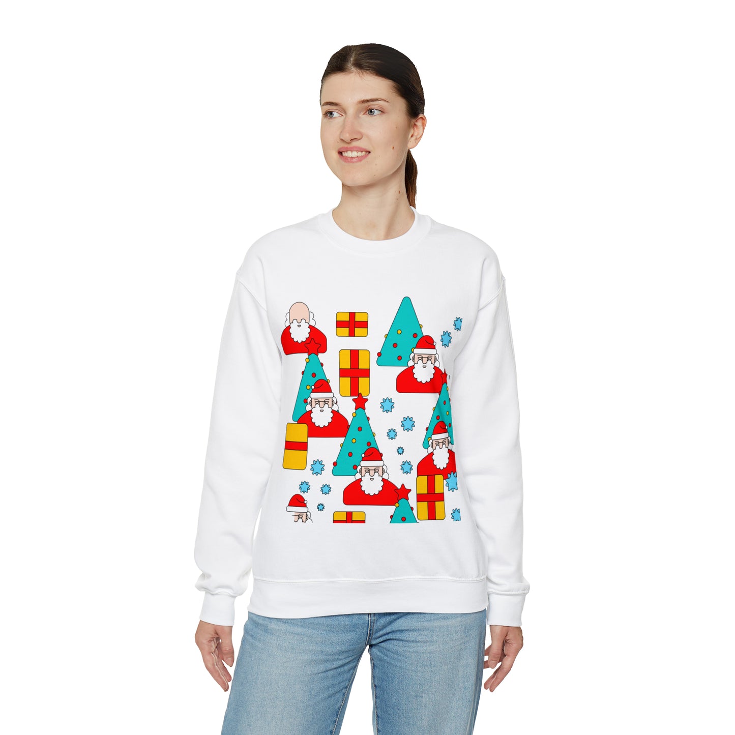 Unisex Heavy Blend™ Crewneck Christmas Ugly Sweatshirt20