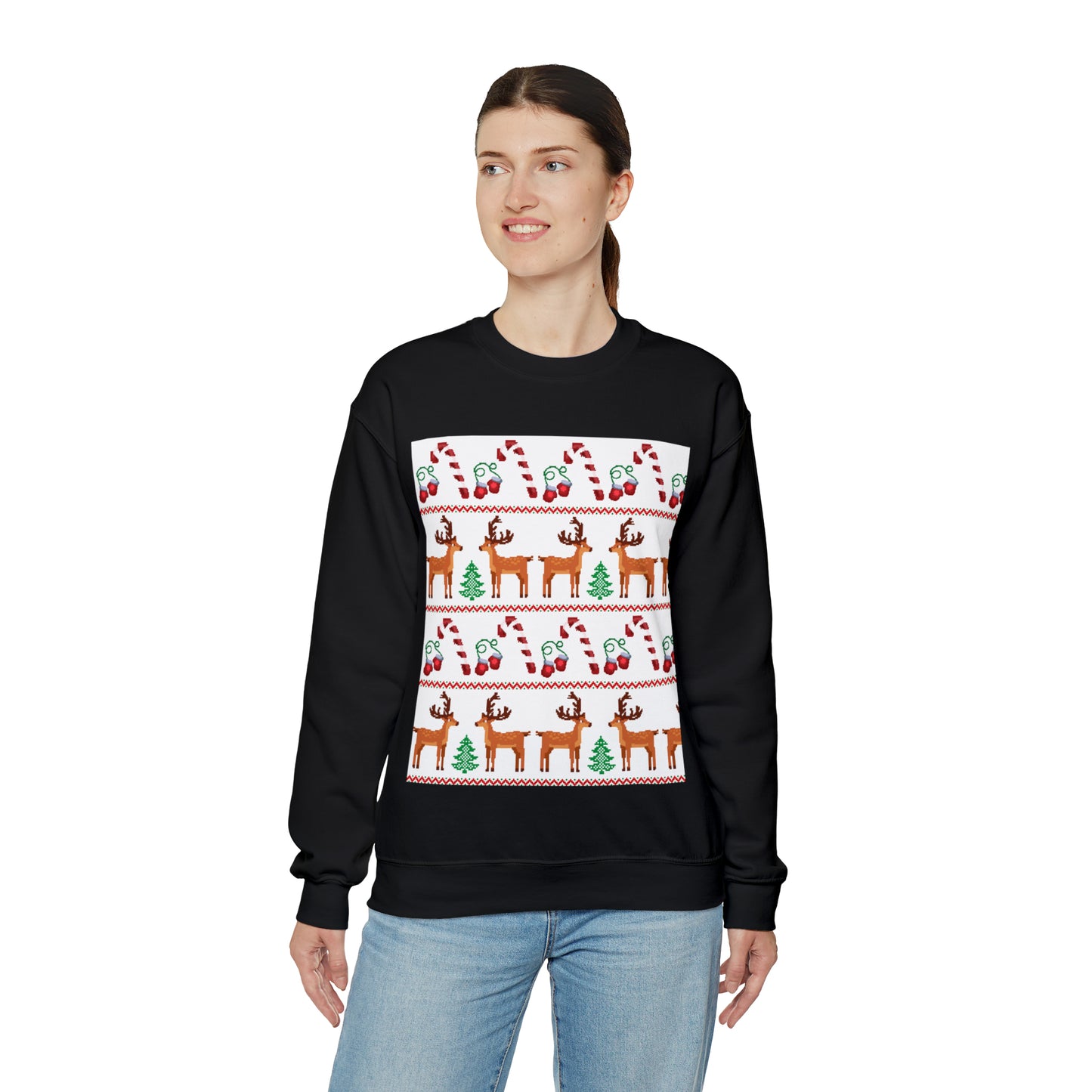 Unisex Heavy Blend™ Crewneck Christmas Ugly Sweatshirt24