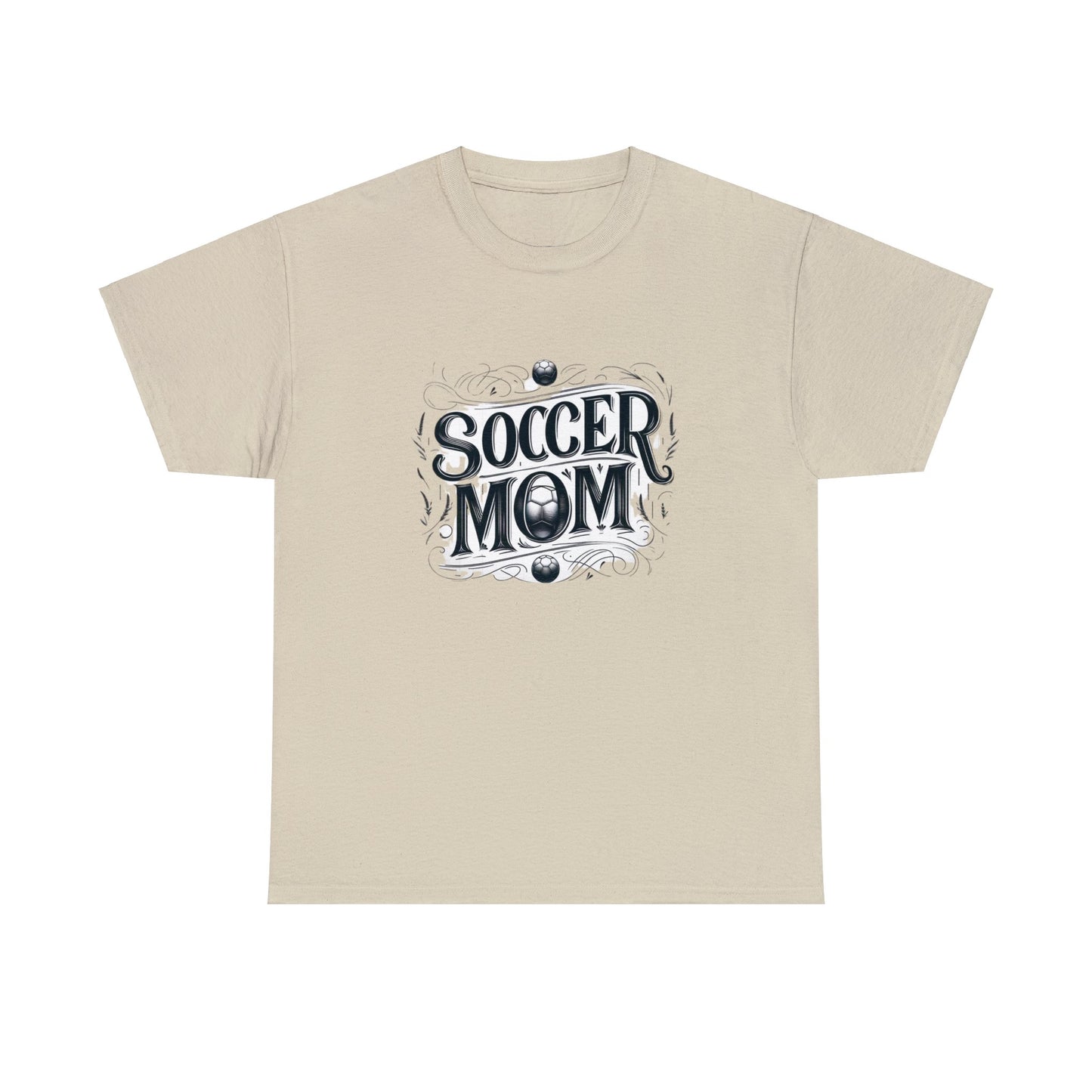 Soccer Mom Black Design Unisex Heavy Cotton Tee