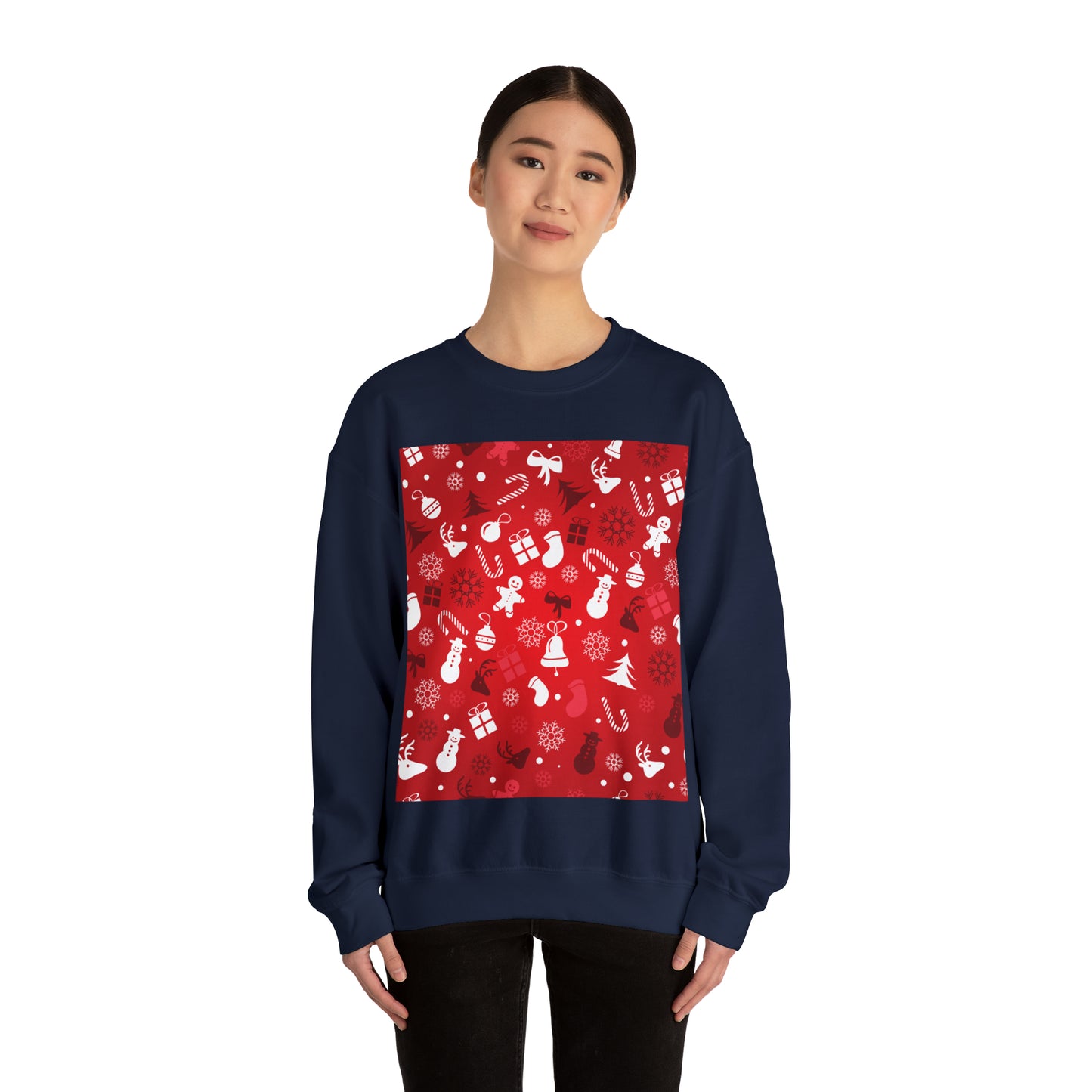 Unisex Heavy Blend™ Crewneck Christmas Ugly Sweatshirt4