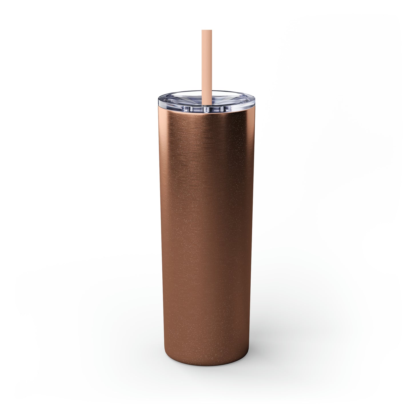 Skinny Tumbler with Straw, 20oz - Single Rose