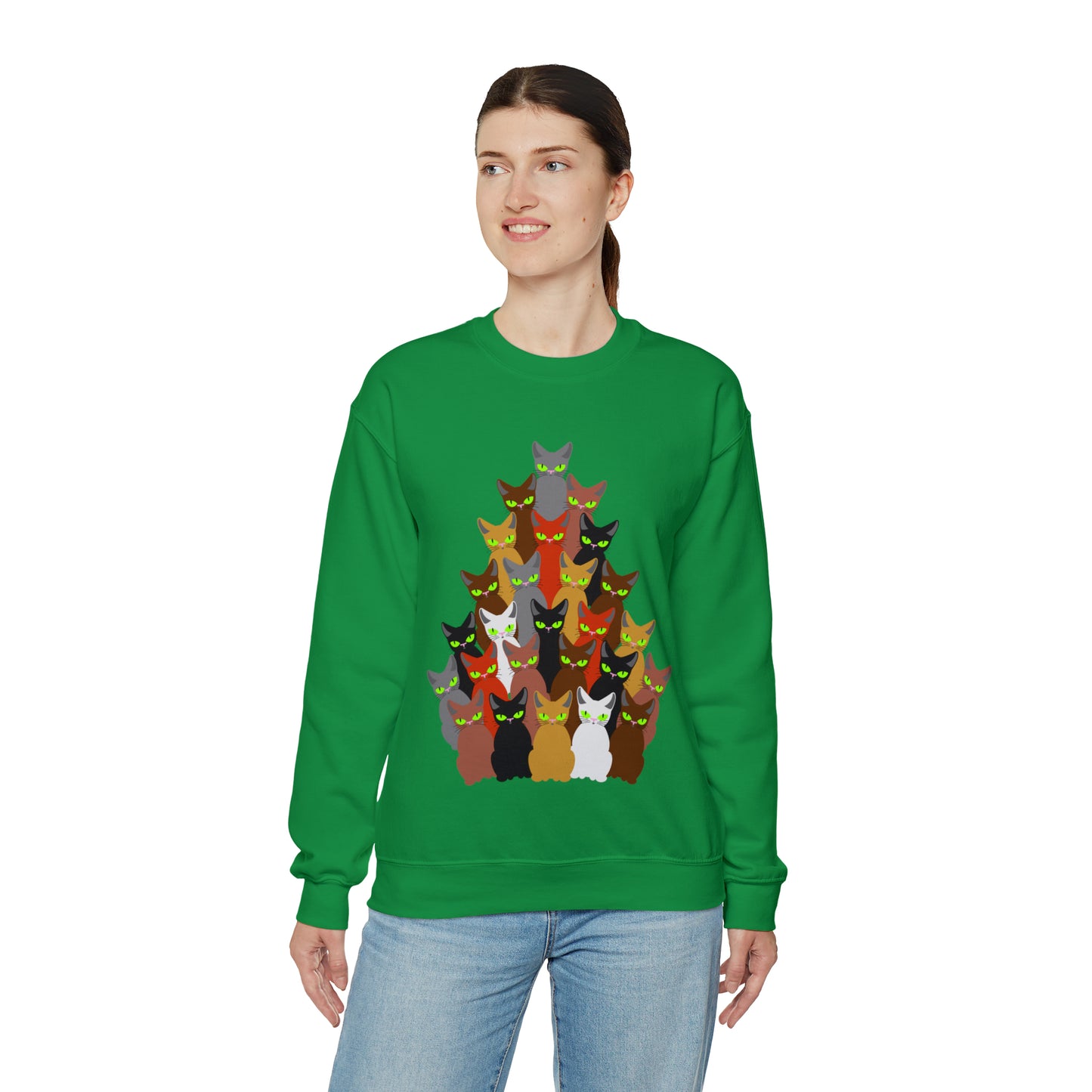 Unisex Heavy Blend™ Crewneck Christmas Ugly Sweatshirt12