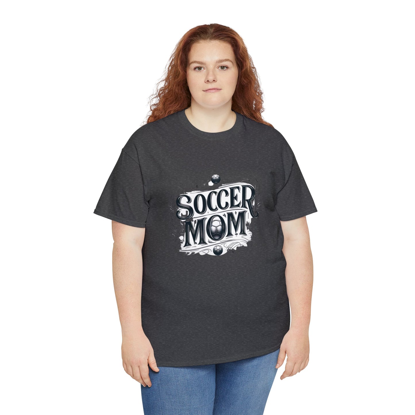 Soccer Mom Black Design Unisex Heavy Cotton Tee