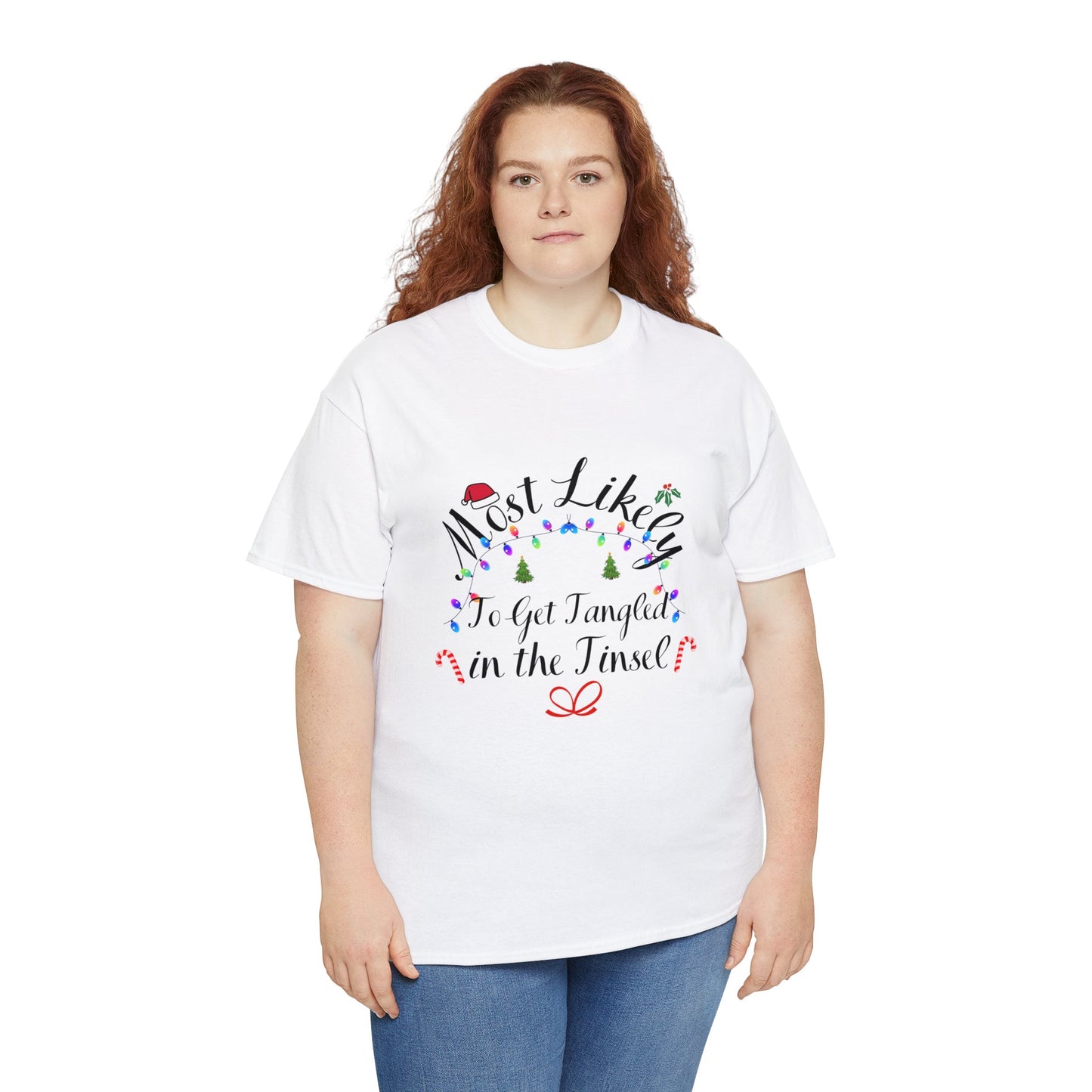 Christmas Ugly Tees Unisex Heavy Cotton Tee in the Tinsel