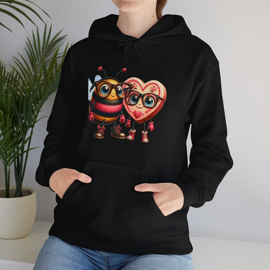 Bee My Valentine Hooded Sweatshirt