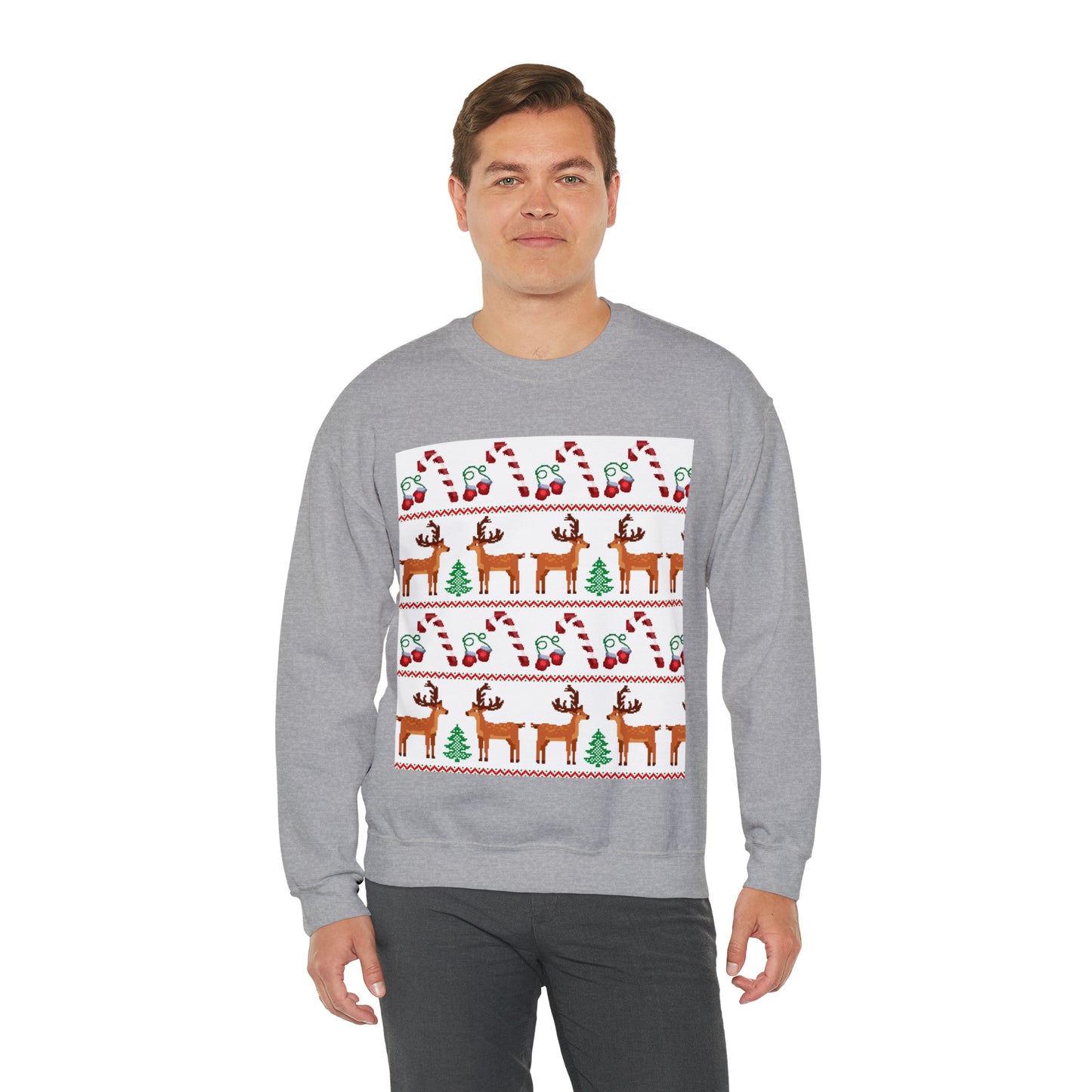 Unisex Heavy Blend™ Crewneck Christmas Ugly Sweatshirt24