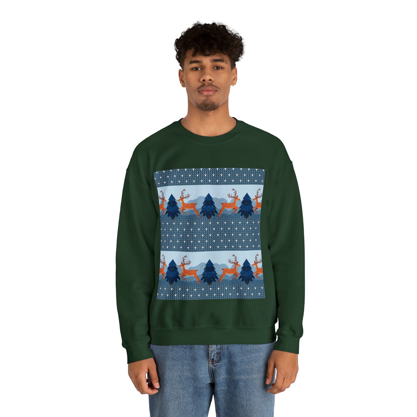 Unisex Heavy Blend™ Crewneck Christmas Ugly Sweatshirt22