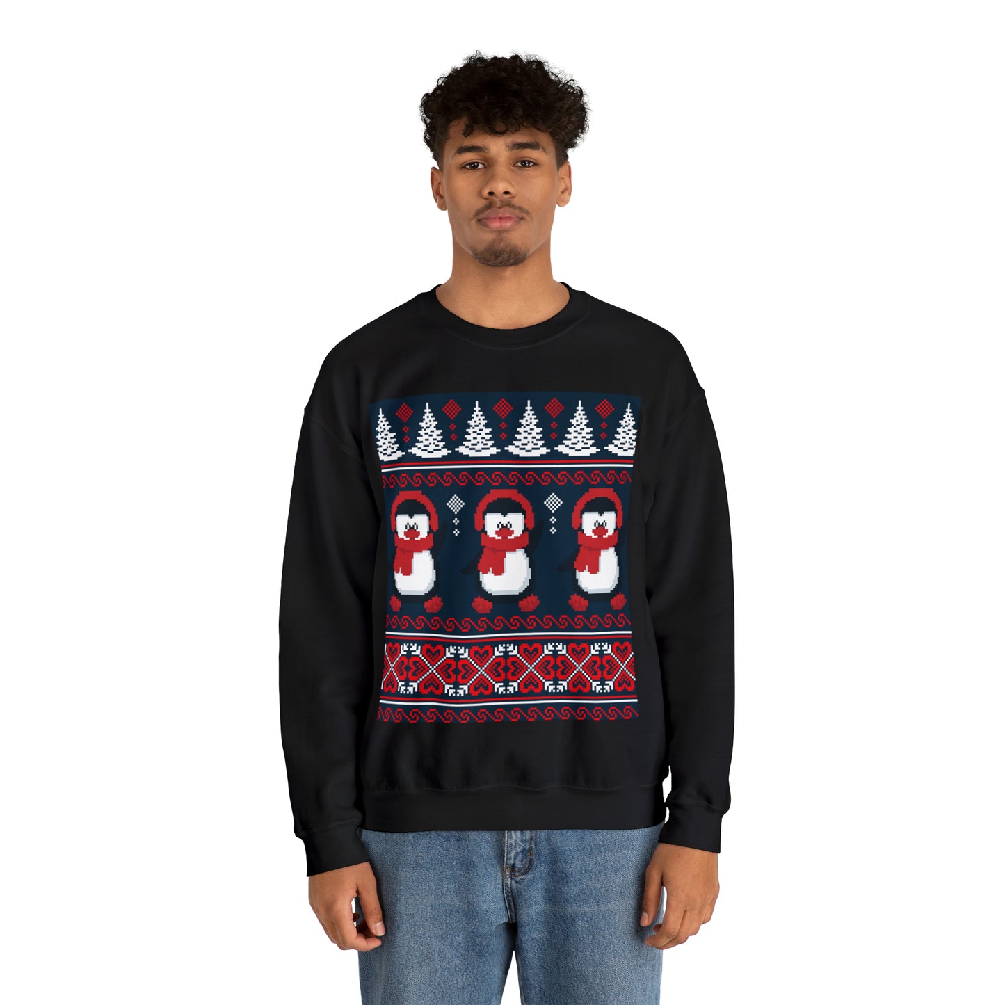 Unisex Heavy Blend™ Crewneck Christmas Ugly Sweatshirt16