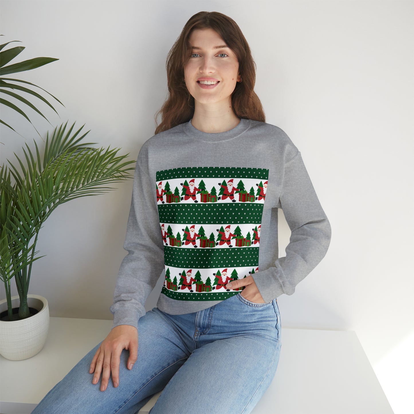 Unisex Heavy Blend™ Crewneck Christmas Ugly Sweatshirt21