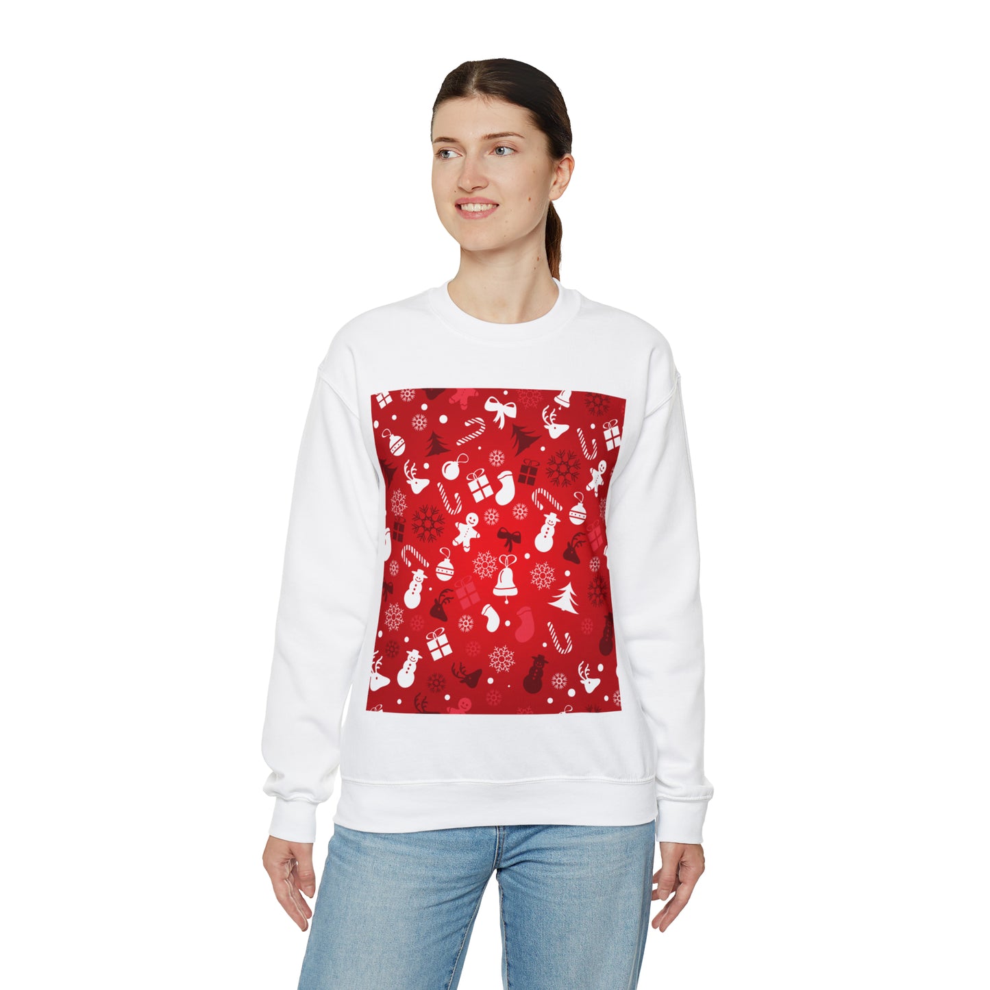 Unisex Heavy Blend™ Crewneck Christmas Ugly Sweatshirt4