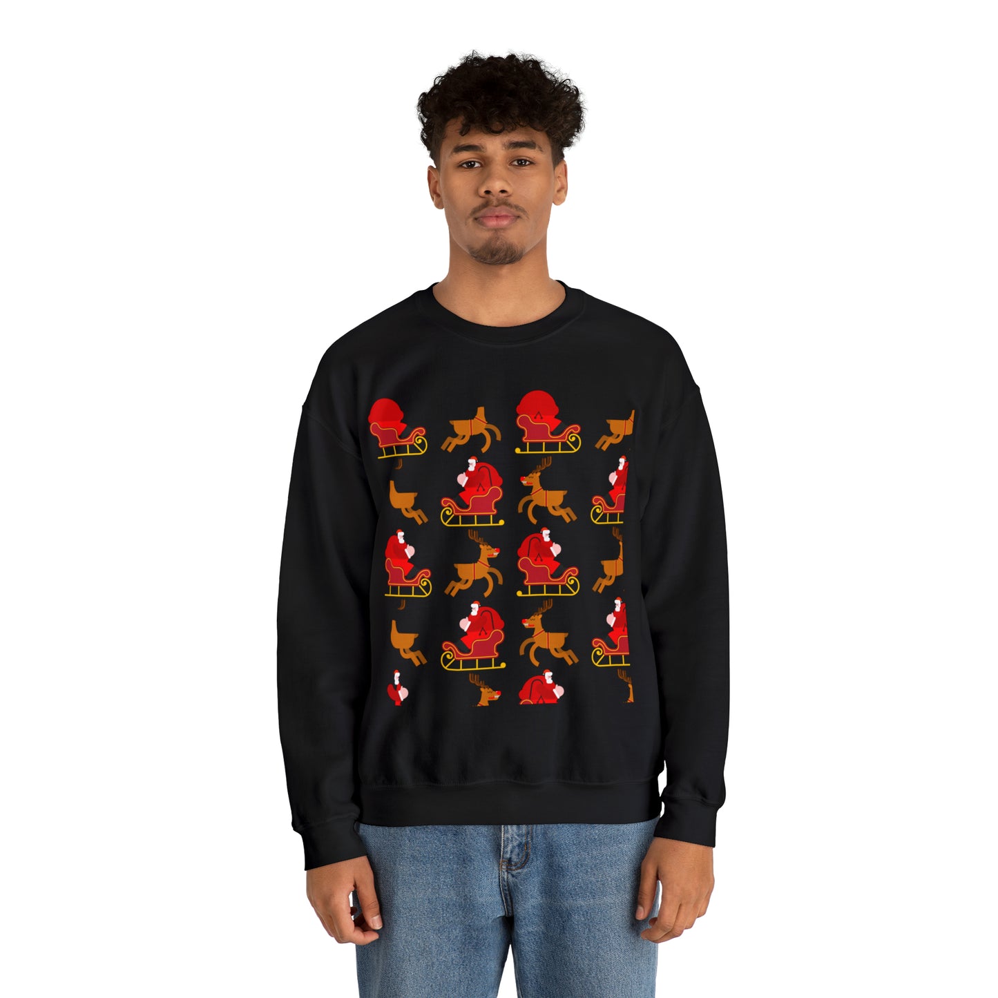 Unisex Heavy Blend™ Crewneck Christmas Ugly Sweatshirt23