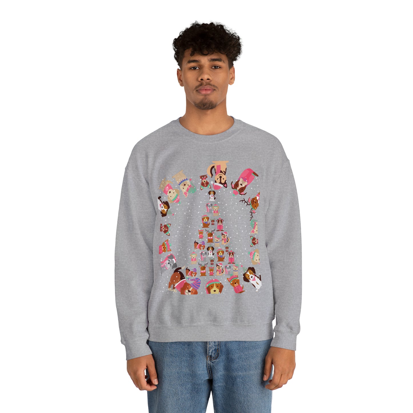 Unisex Heavy Blend™ Crewneck Christmas Ugly Sweatshirt6