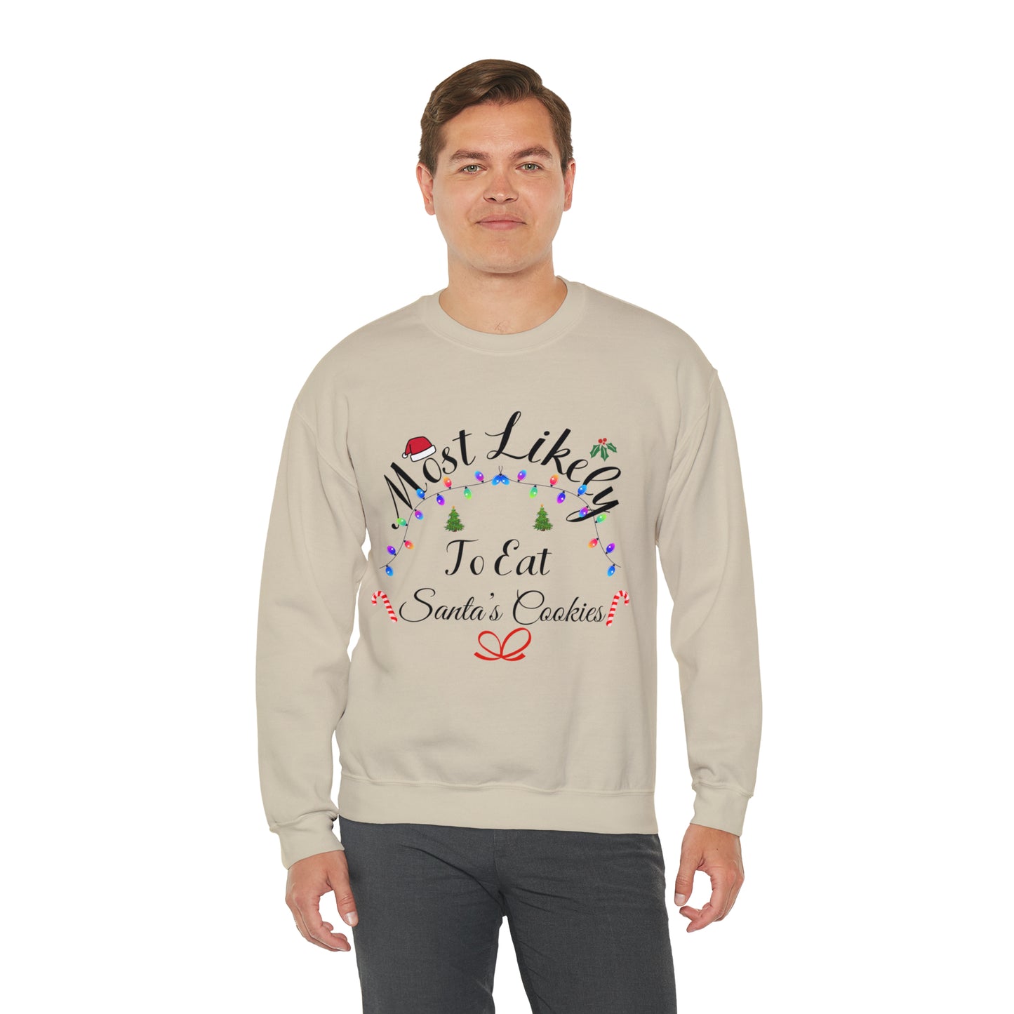 Most Likely to Eat Santa's Cookies Christmas Ugly Sweater