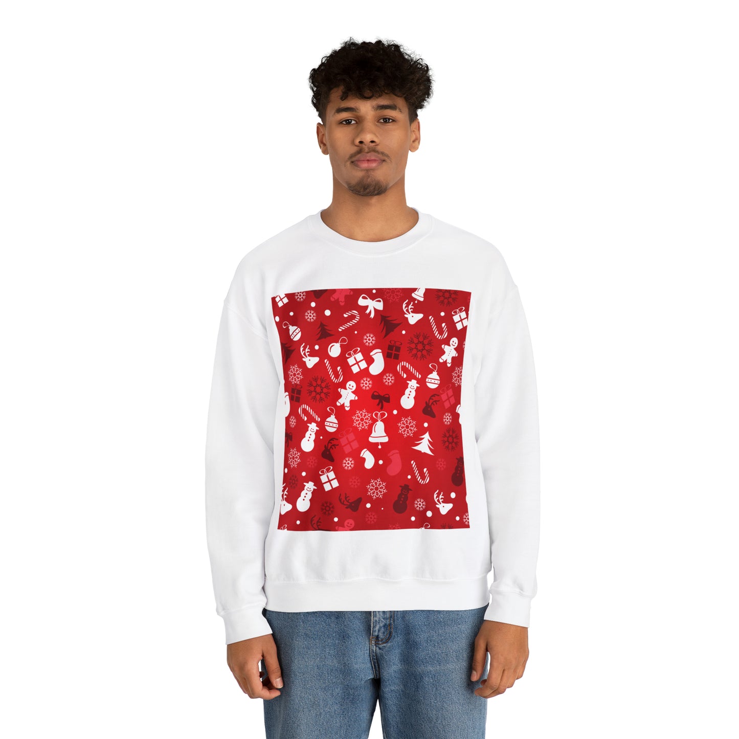 Unisex Heavy Blend™ Crewneck Christmas Ugly Sweatshirt4