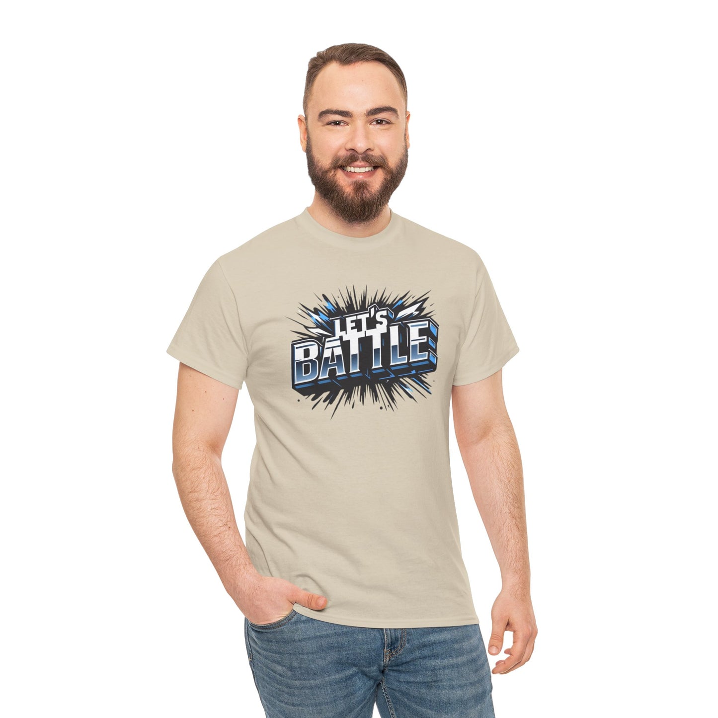 Heavy Cotton Tshirt for Male and Female Lets Battle