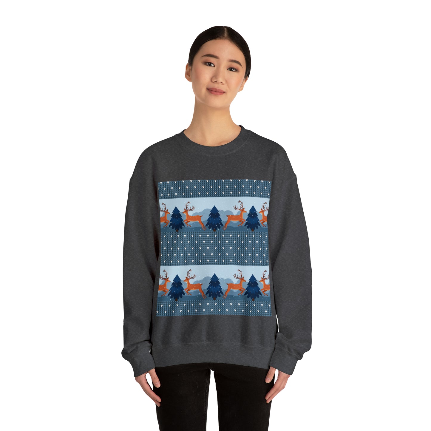 Unisex Heavy Blend™ Crewneck Christmas Ugly Sweatshirt22