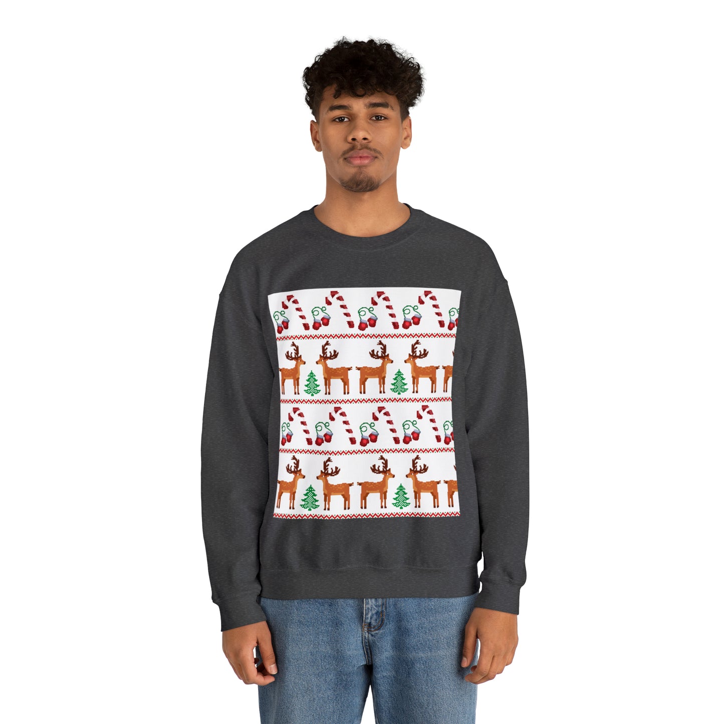 Unisex Heavy Blend™ Crewneck Christmas Ugly Sweatshirt24