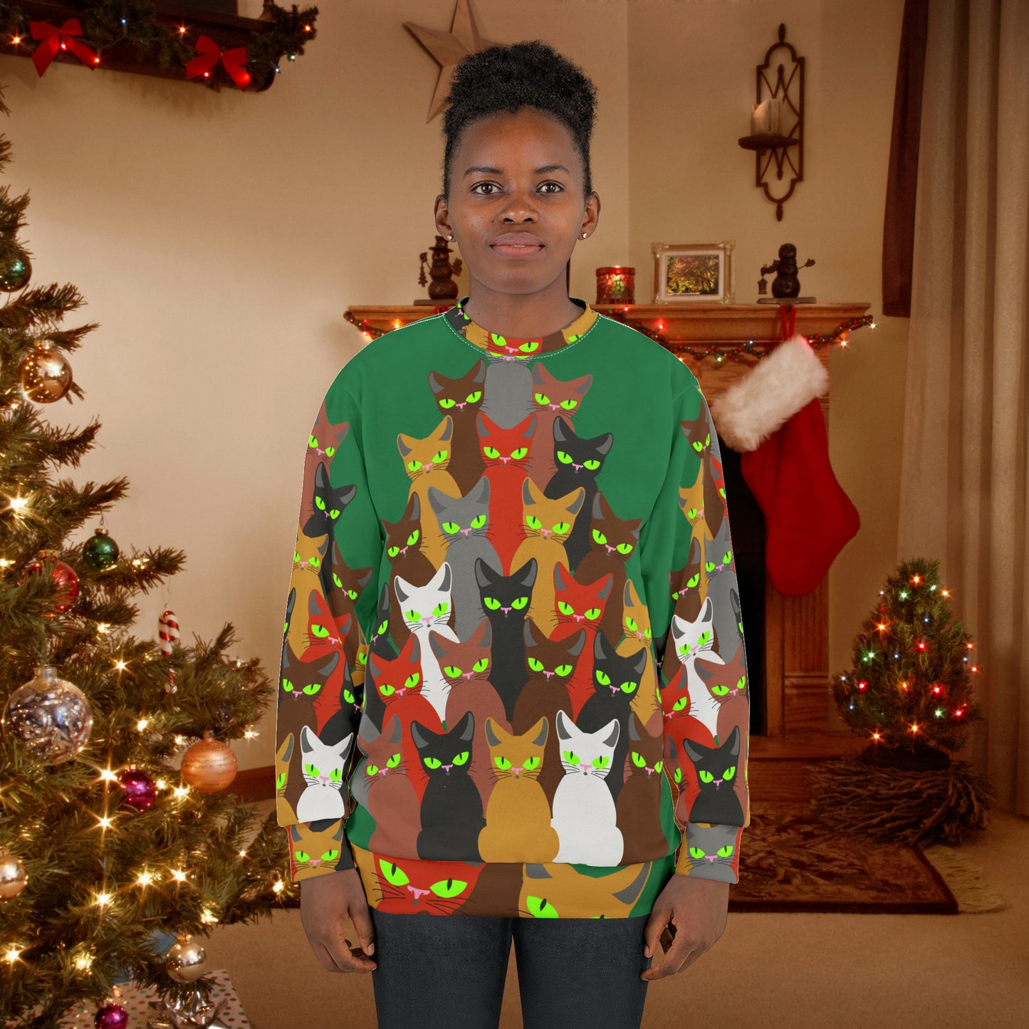 Christmas Ugly Sweater All Over Print Unisex Sweatshirt 4