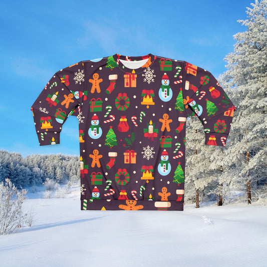 Christmas Ugly Sweater All Over Print Unisex Sweatshirt 7