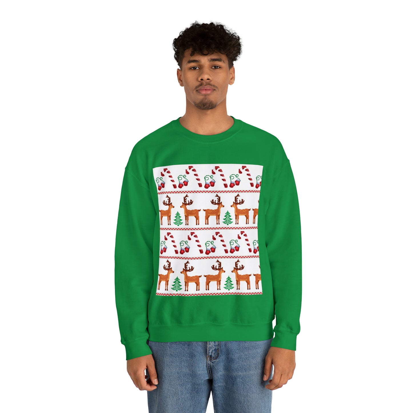 Unisex Heavy Blend™ Crewneck Christmas Ugly Sweatshirt24