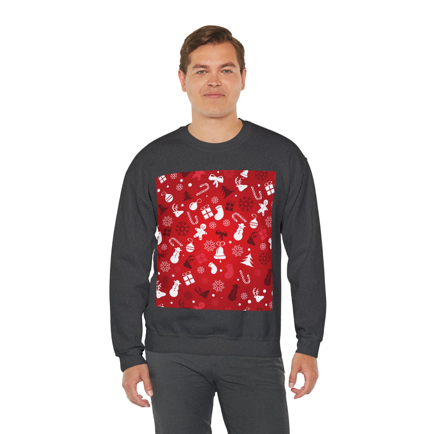 Unisex Heavy Blend™ Crewneck Christmas Ugly Sweatshirt4