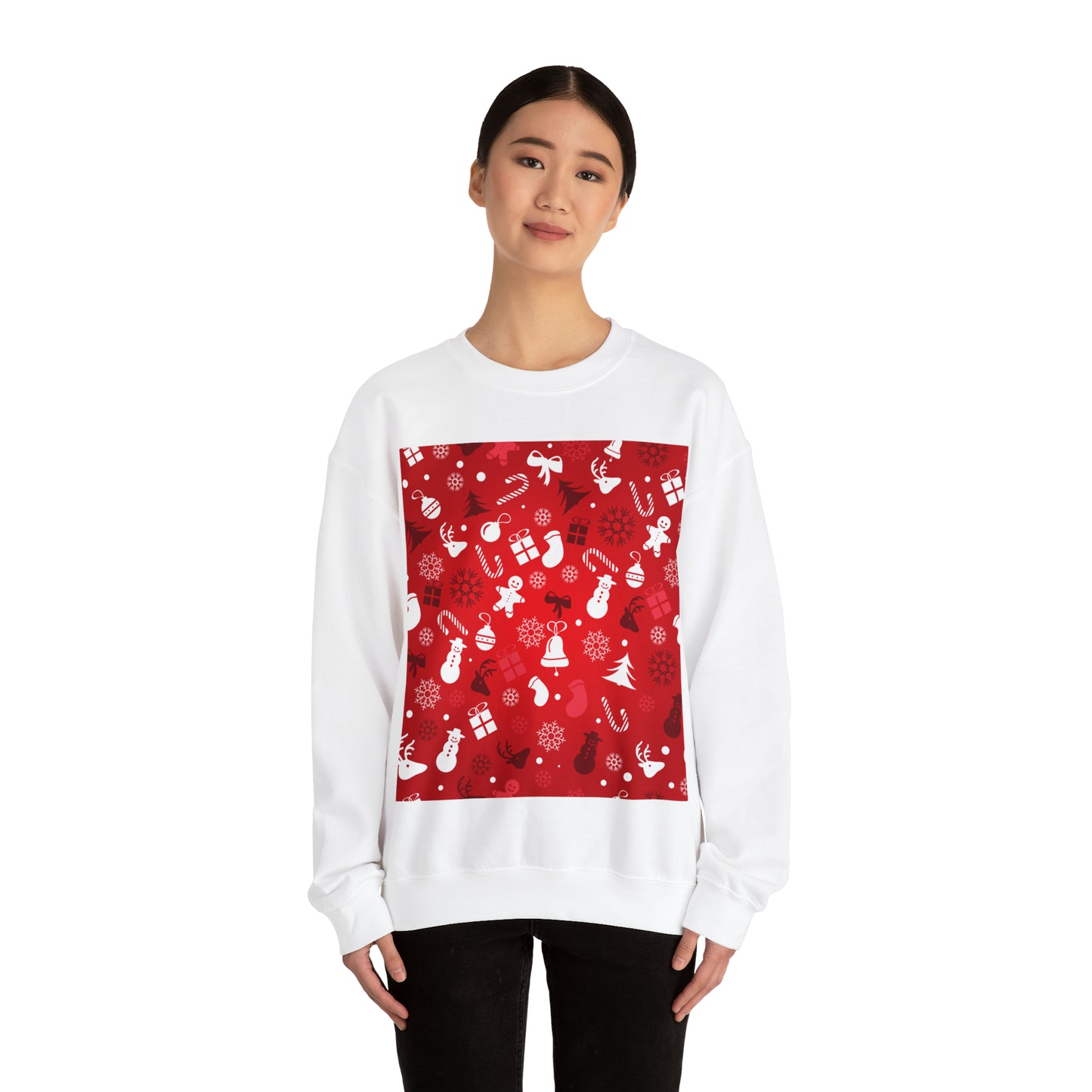 Unisex Heavy Blend™ Crewneck Christmas Ugly Sweatshirt4