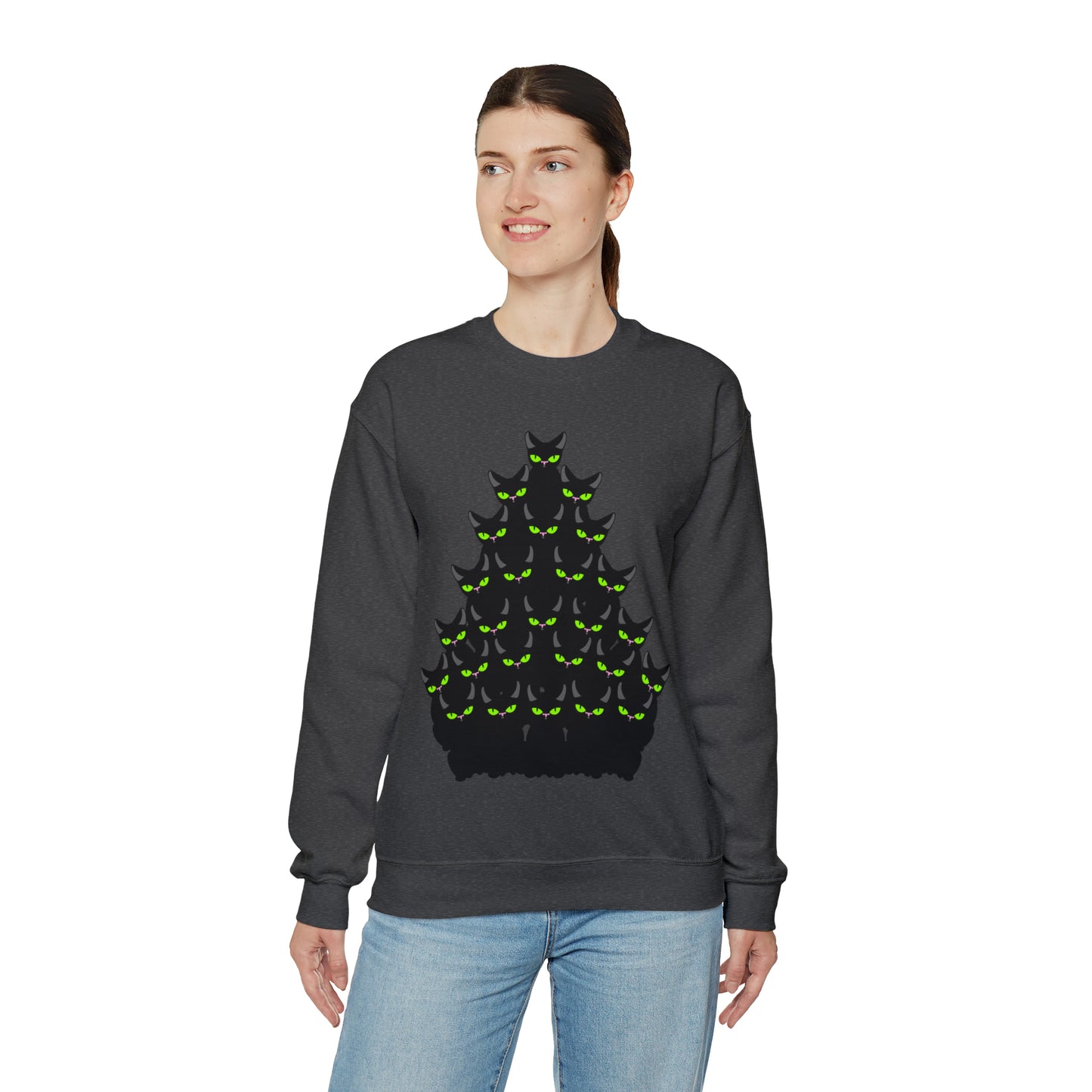 Unisex Heavy Blend™ Crewneck Christmas Ugly Sweatshirt13