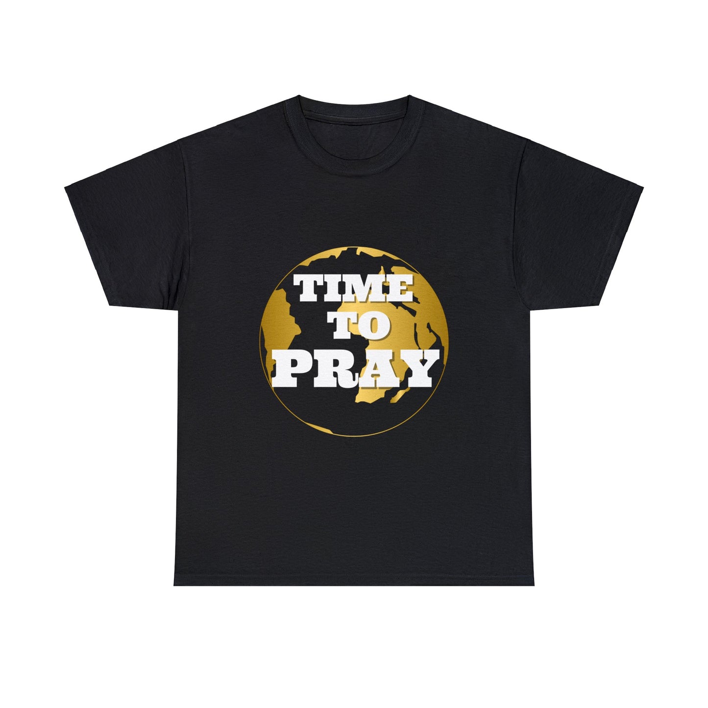 Unisex Heavy Cotton Tee Time to Pray for Peace Short Sleeves Tee