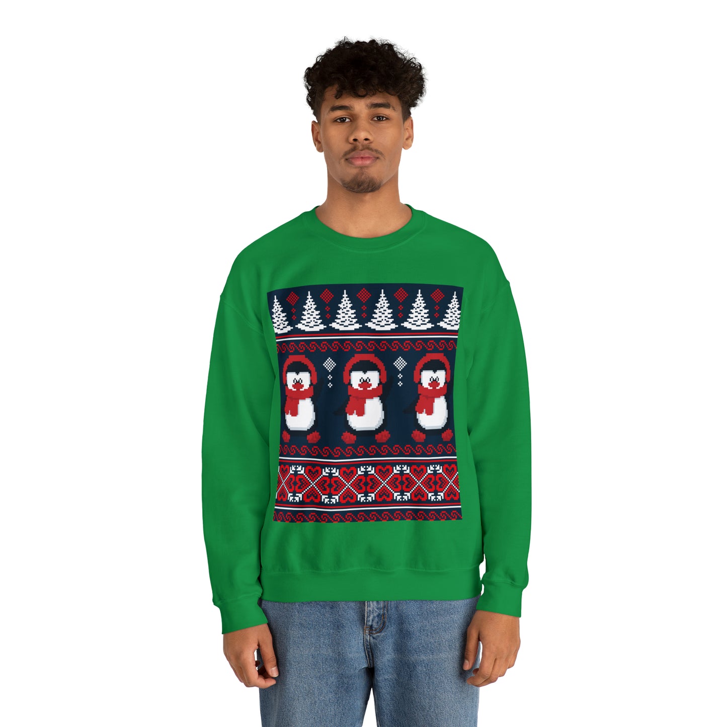 Unisex Heavy Blend™ Crewneck Christmas Ugly Sweatshirt16