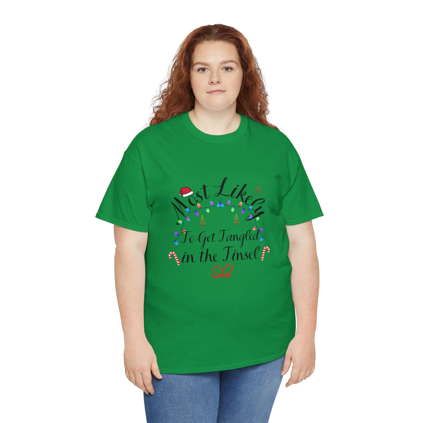 Christmas Ugly Tees Unisex Heavy Cotton Tee in the Tinsel