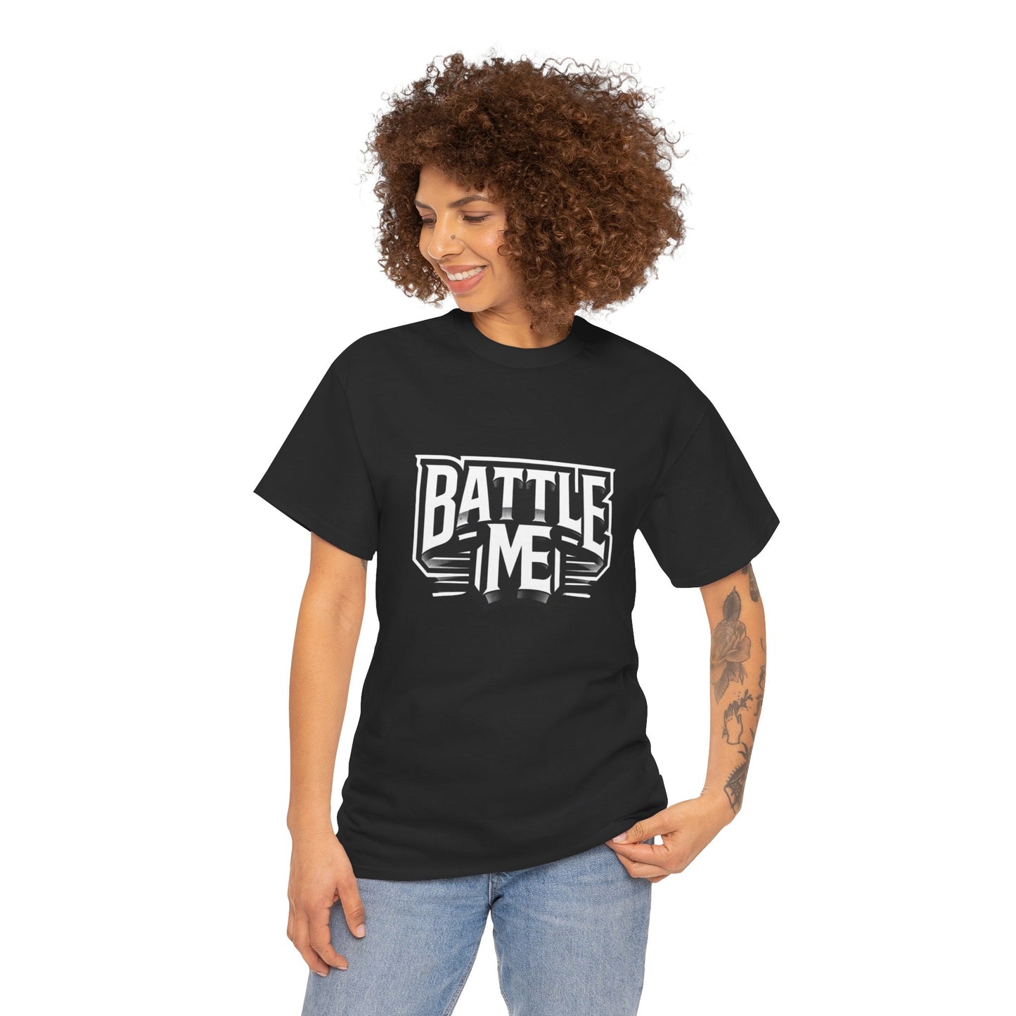 Heavy Cotton Tshirt Unisex for Battle on Live