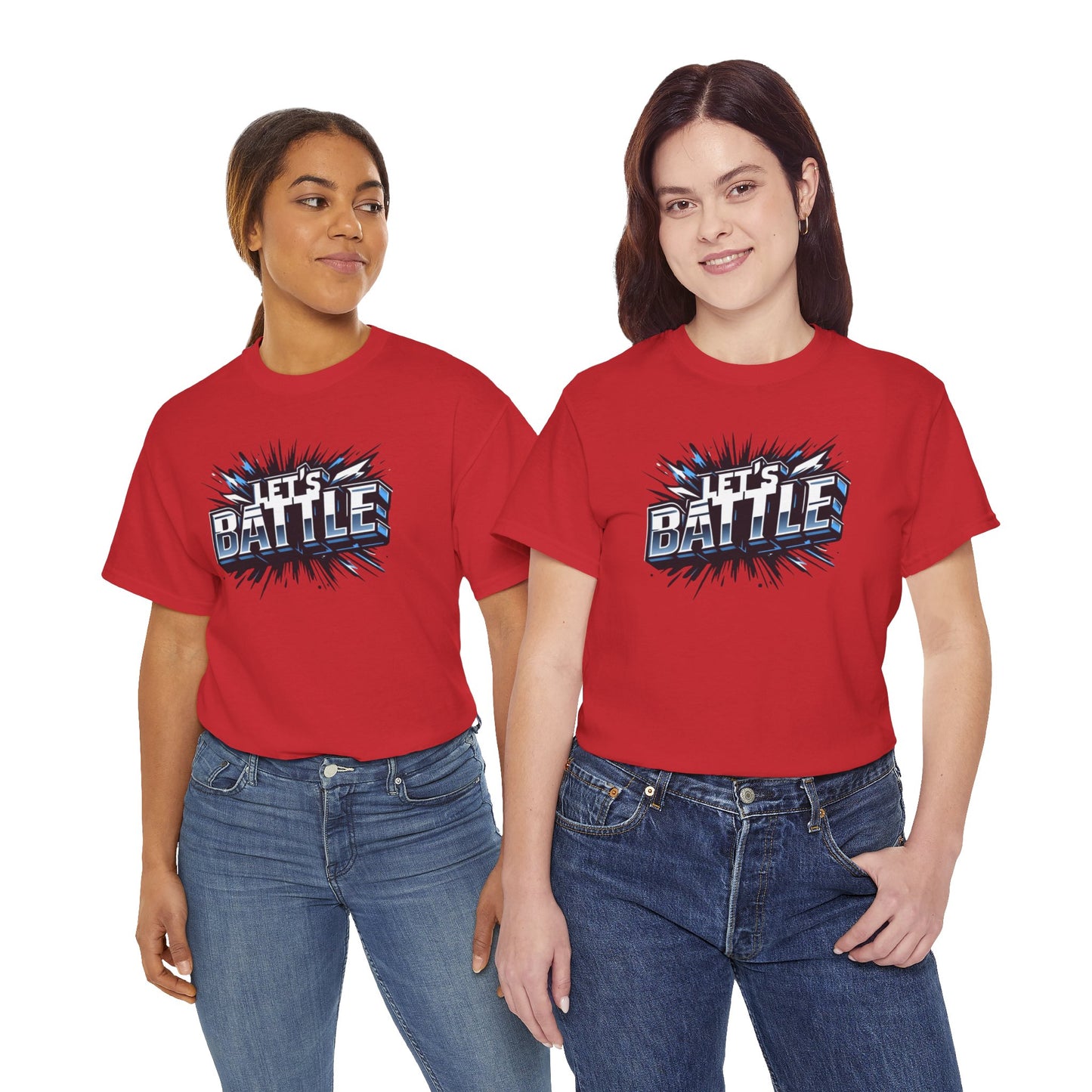 Heavy Cotton Tshirt for Male and Female Lets Battle