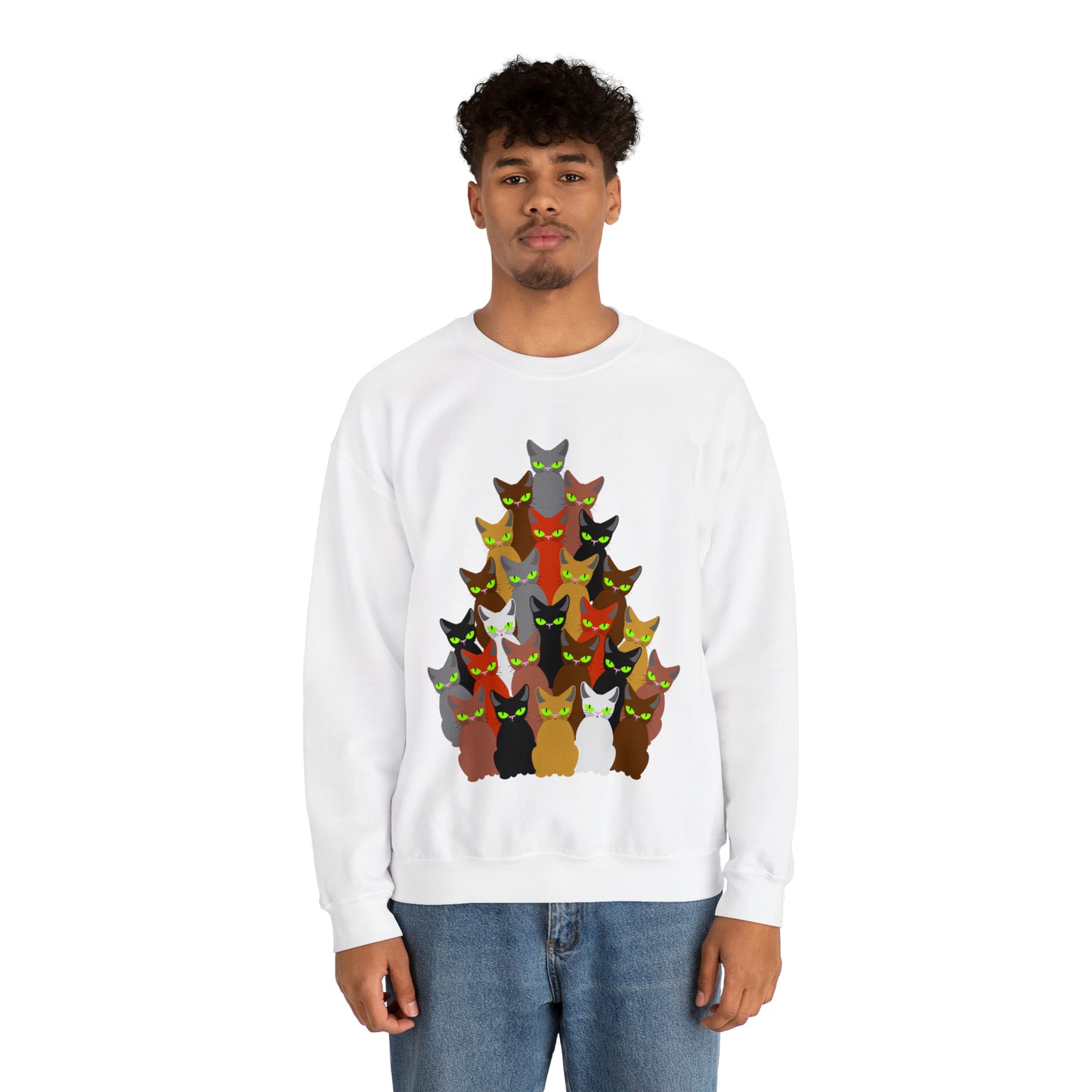 Unisex Heavy Blend™ Crewneck Christmas Ugly Sweatshirt12